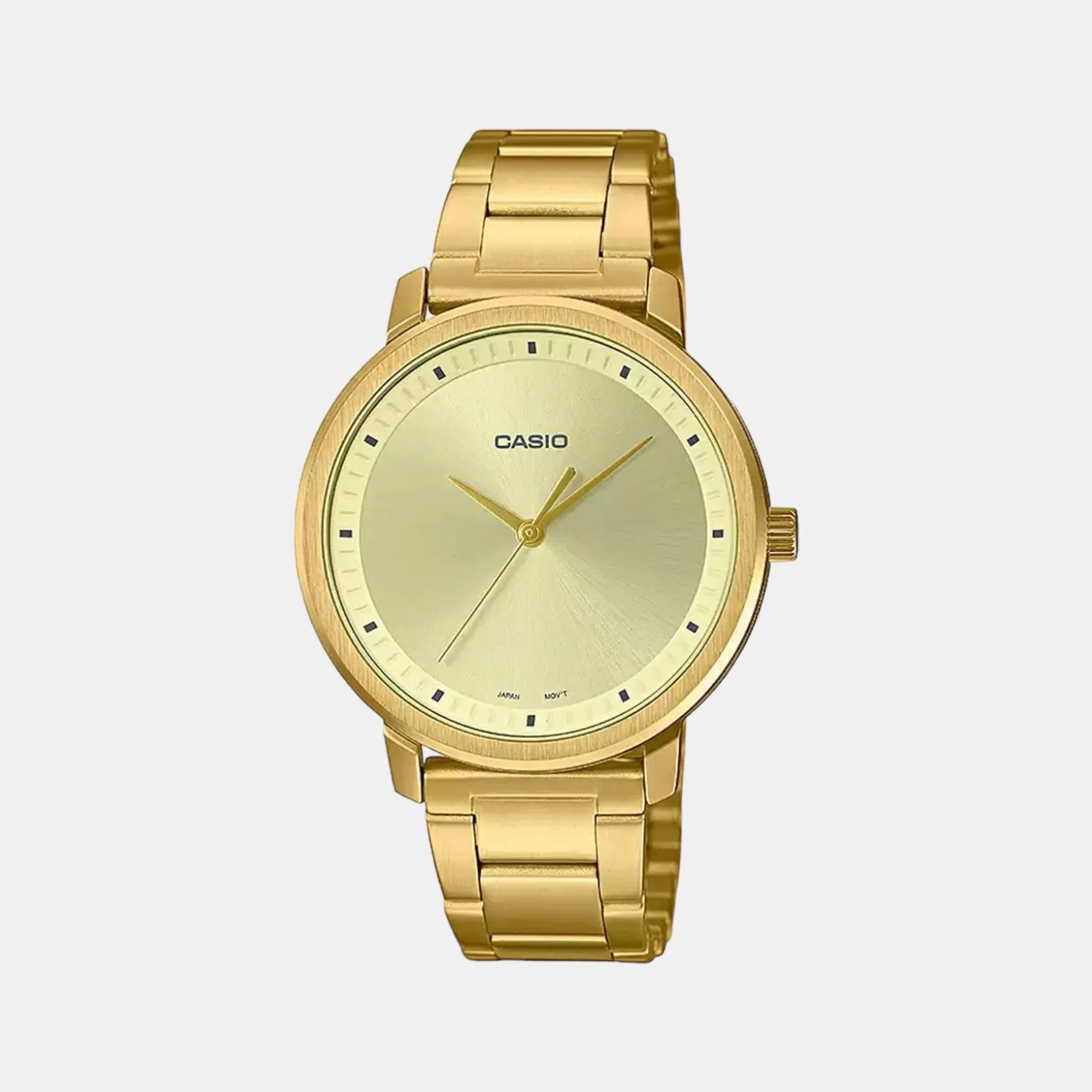 Enticer Women Quartz Gold Dial Analog Stainless Steel Watch A1940