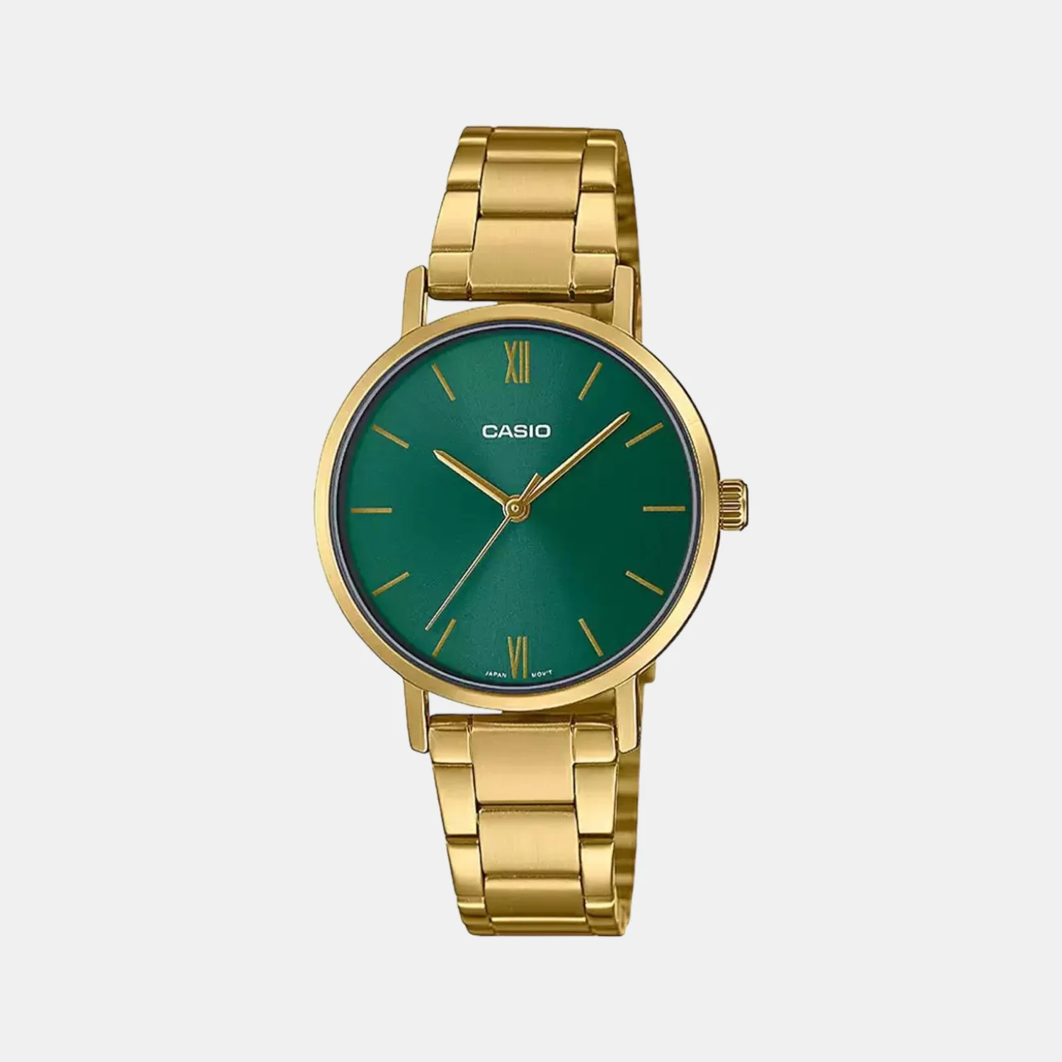 Enticer Women Quartz Green Dial Analog Stainless Steel Watch A1999 - Image 2