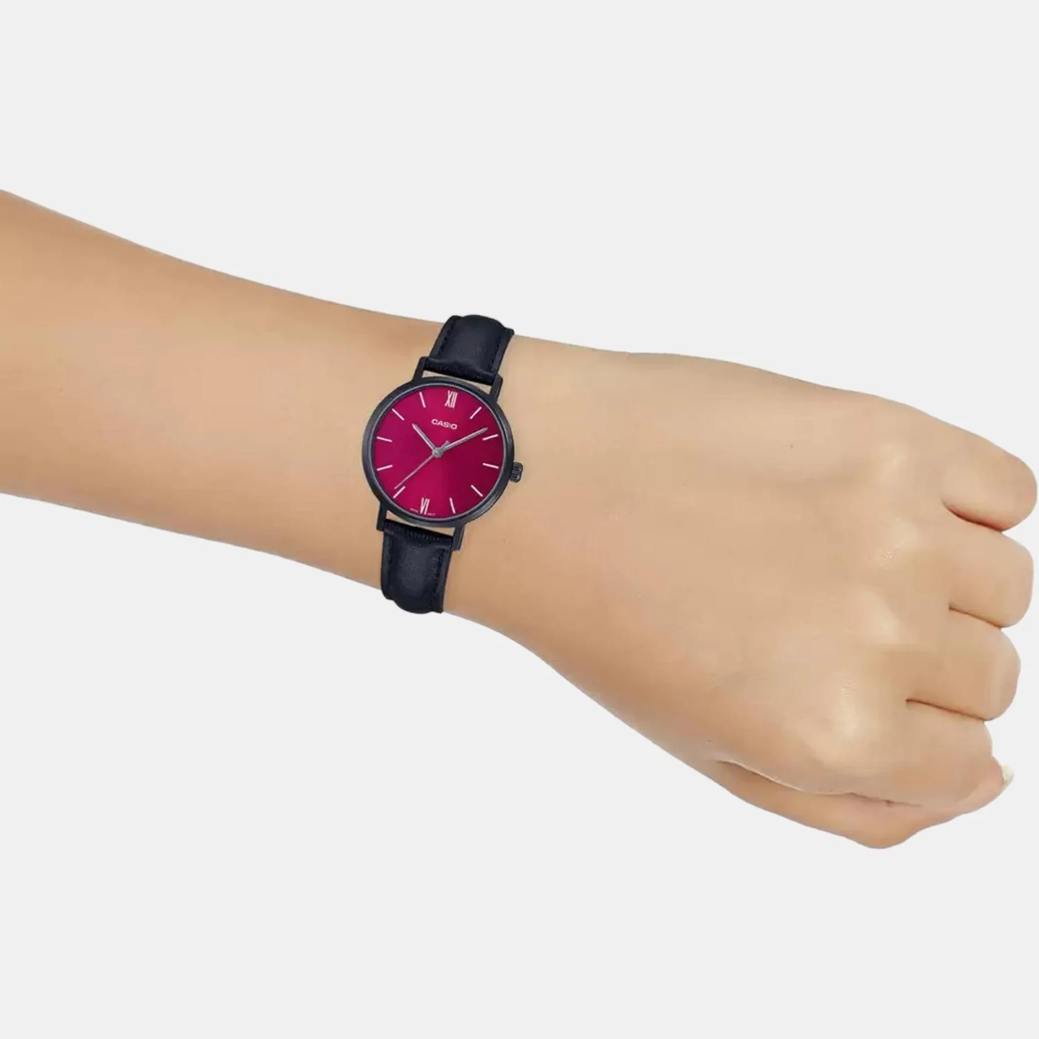 Enticer Women Quartz Pink Dial Analog Leather Watch A2003 - Image 6