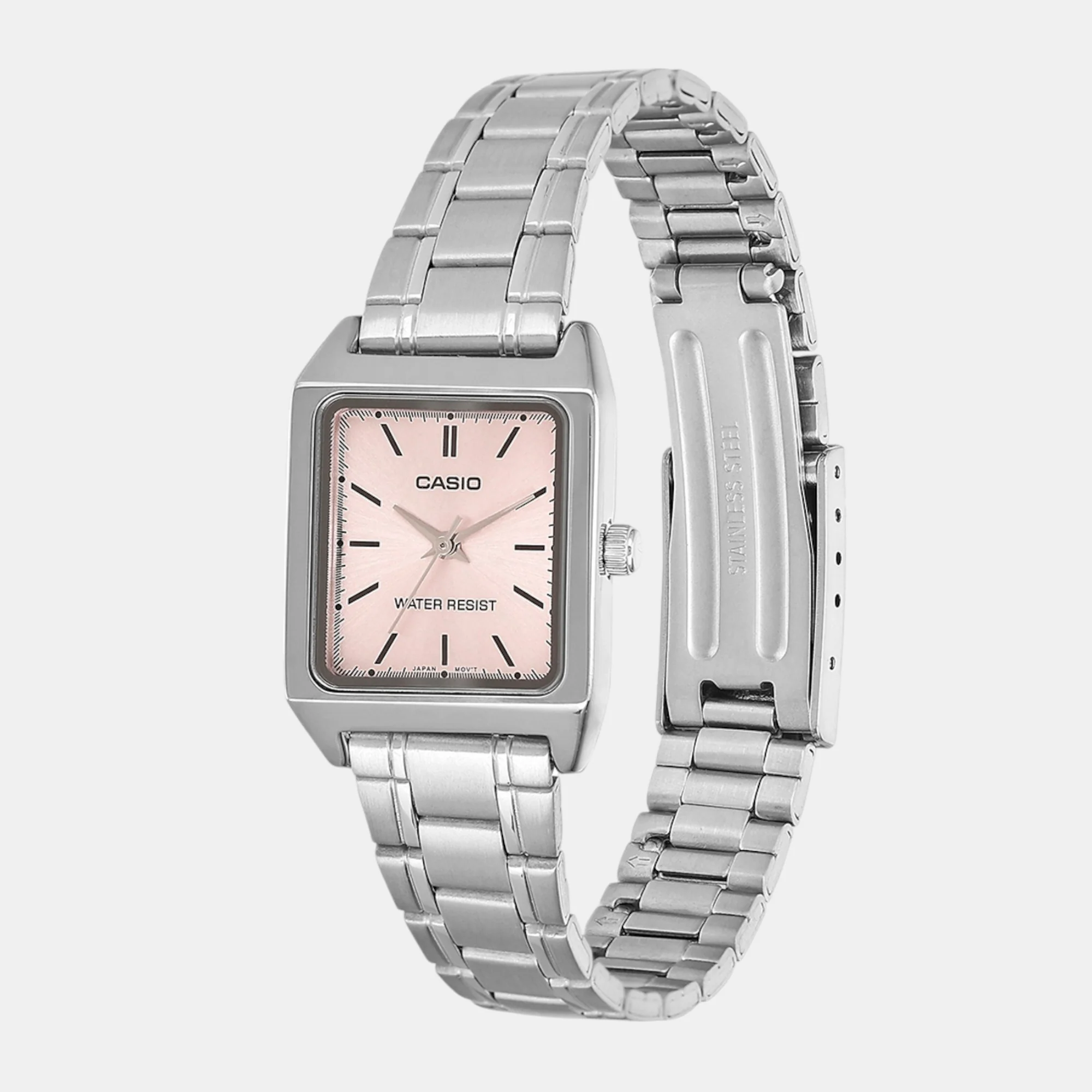 Enticer Women Quartz Pink Dial Analog Stainless Steel Watch A2281 - Image 2