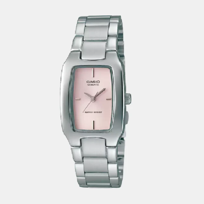 Enticer Women Quartz Pink Dial Analog Stainless Steel Watch SH20