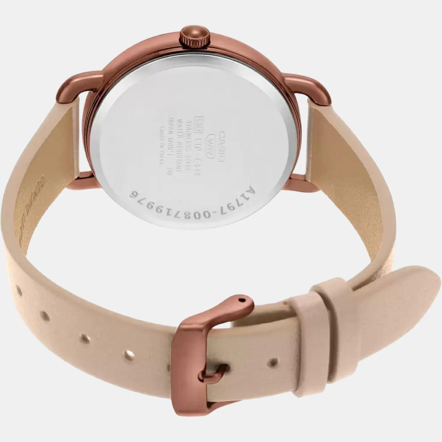 Enticer Women Quartz Rose Gold Dial Analog Leather Watch A1797 - Image 5