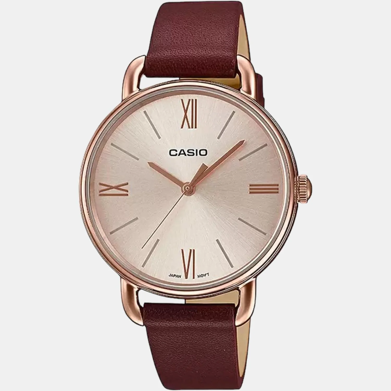 Enticer Women Quartz Rose Gold Dial Analog Leather Watch A1806 - Image 2