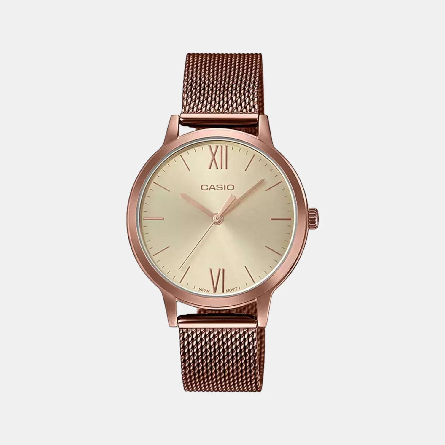 Enticer Women Quartz Beige Dial Analog Mesh Watch A1693 - Image 2