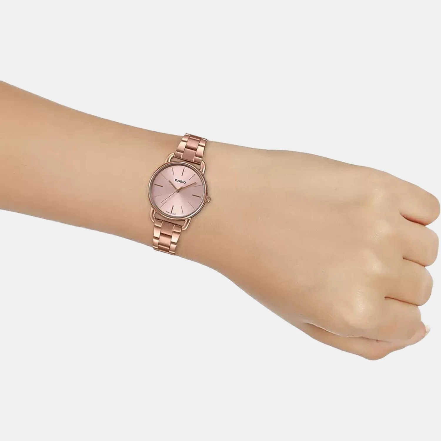 Enticer Women Quartz Rose Gold Dial Analog Stainless Steel Watch A1795 - Image 6