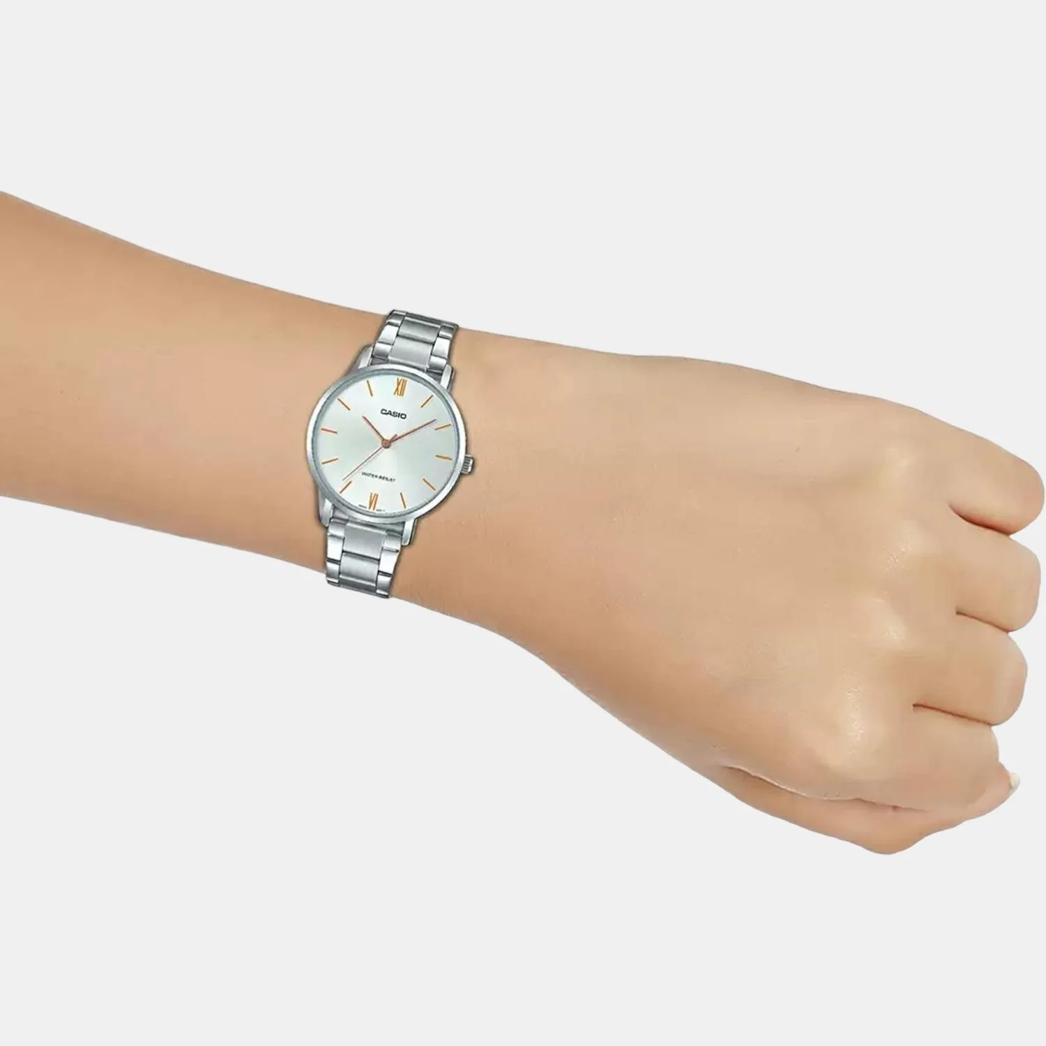 Enticer Women Quartz Silver Dial Analog Stainless Steel Watch A1625 - Image 6