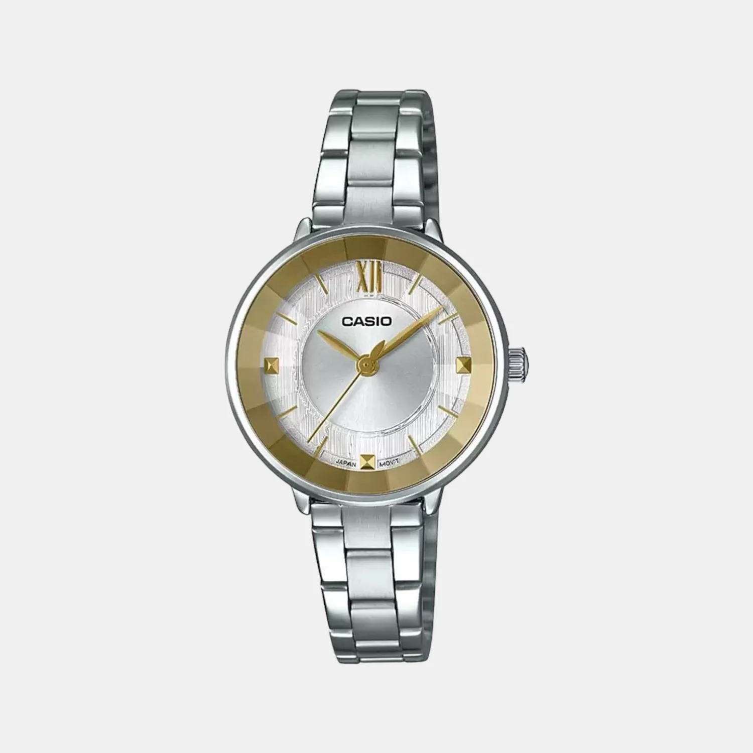 Enticer Women Quartz Silver Dial Analog Stainless Steel Watch A1732