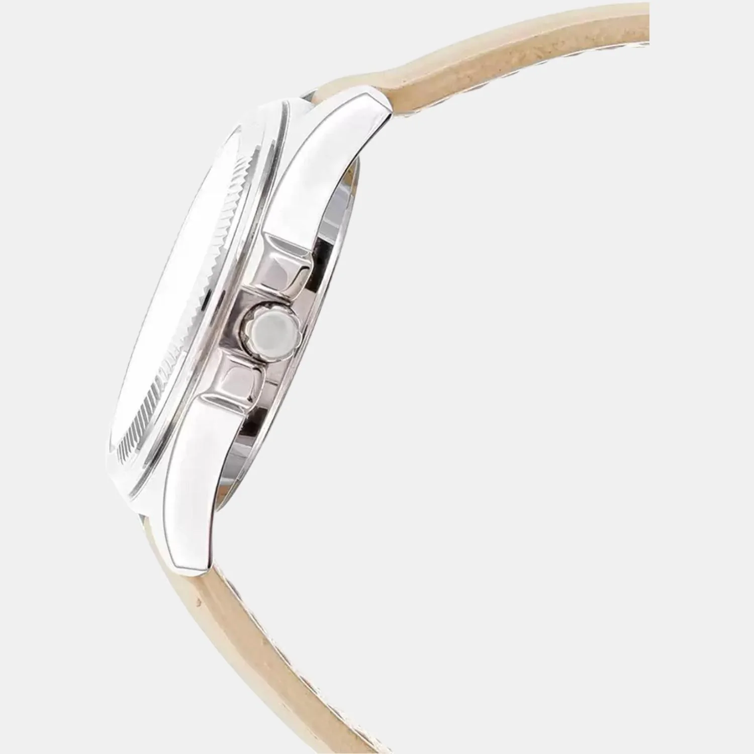 Enticer Women Quartz Silver Dial Chronograph Leather Watch A1581 - Image 3