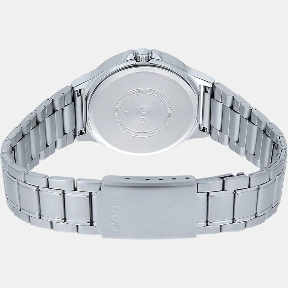 Enticer Women Quartz Silver Dial Chronograph Stainless Steel Watch A1900 - Image 4