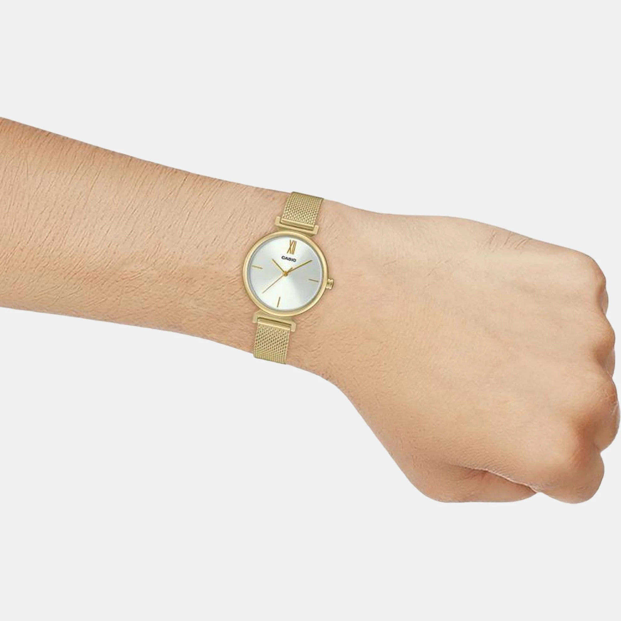 Enticer Women Quartz White Dial Analog Mesh Watch A2127 - Image 5