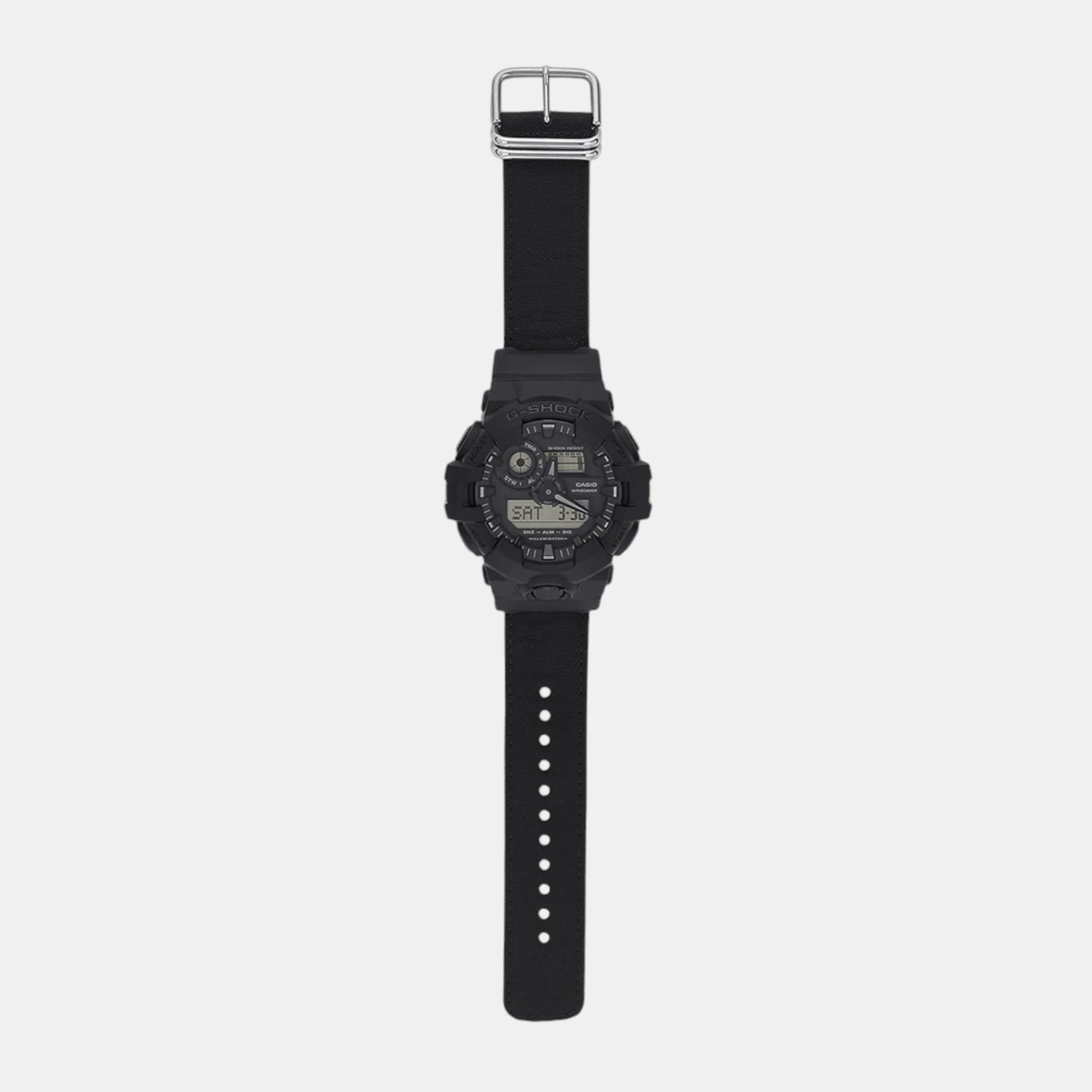 G-Shock Men Quartz Black Dial Analog-Digital Fabric Watch G1525 - Image 8