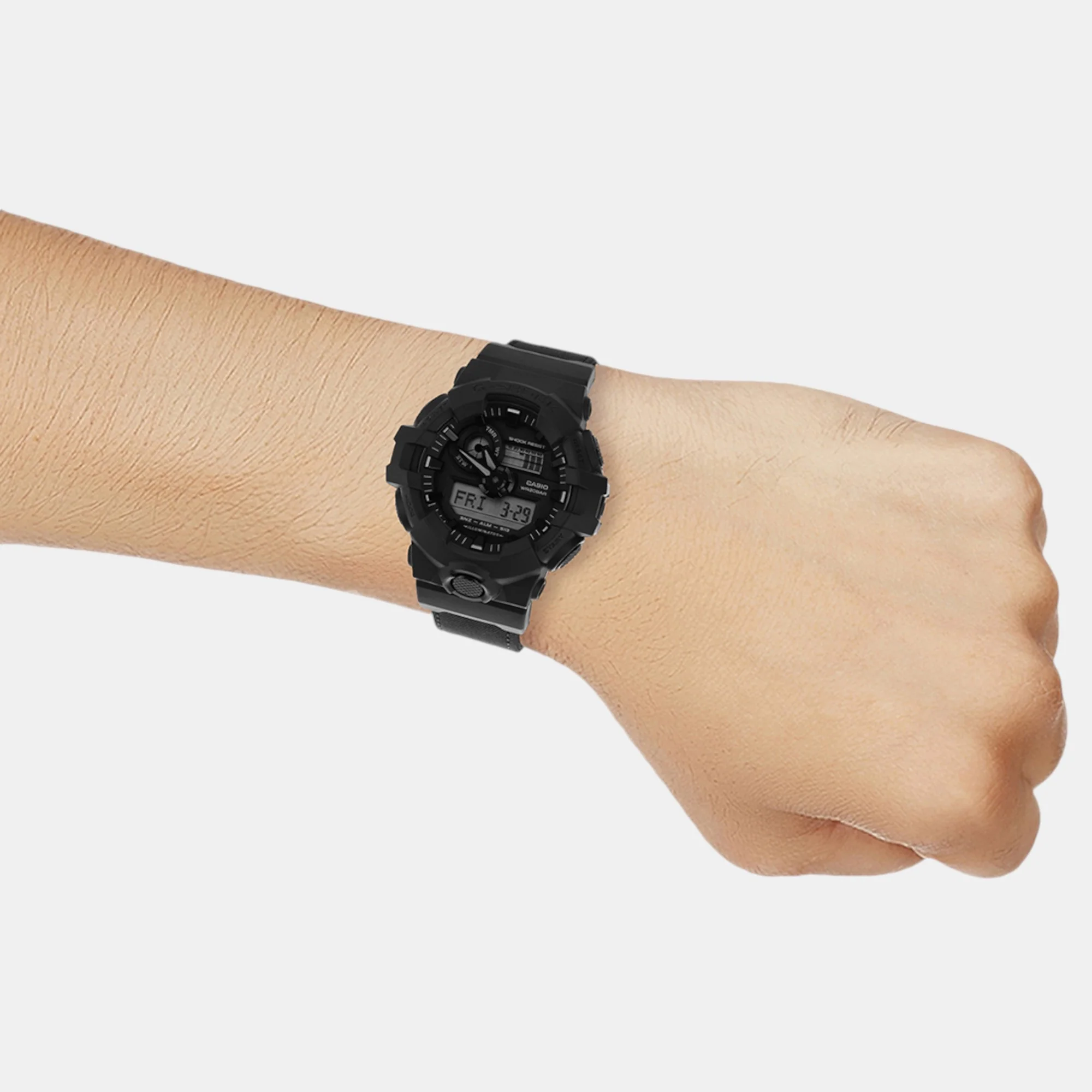 G-Shock Men Quartz Black Dial Analog-Digital Fabric Watch G1525 - Image 9