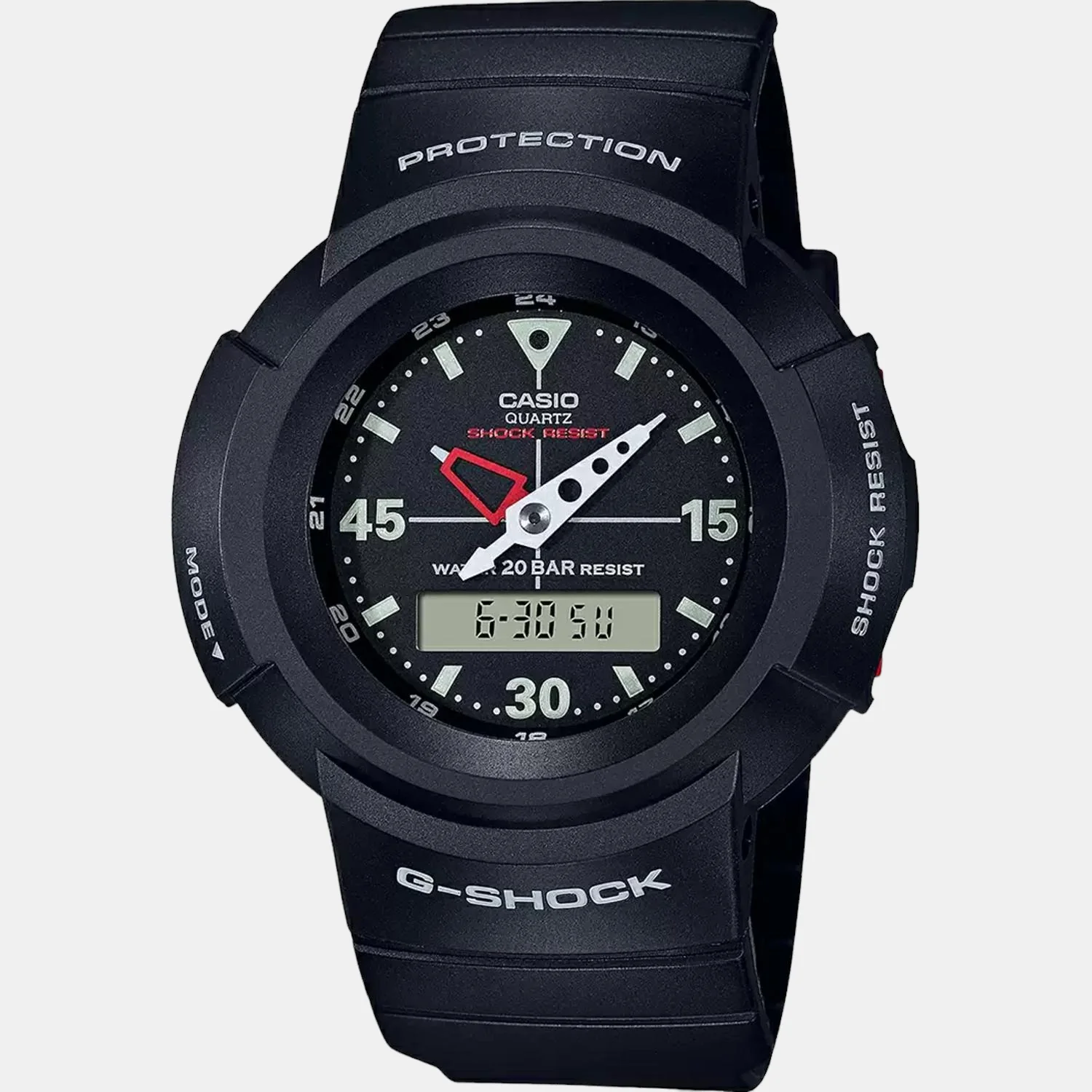 G-Shock Men Quartz Black Dial Analog-Digital Resin Watch G1079 - Image 2