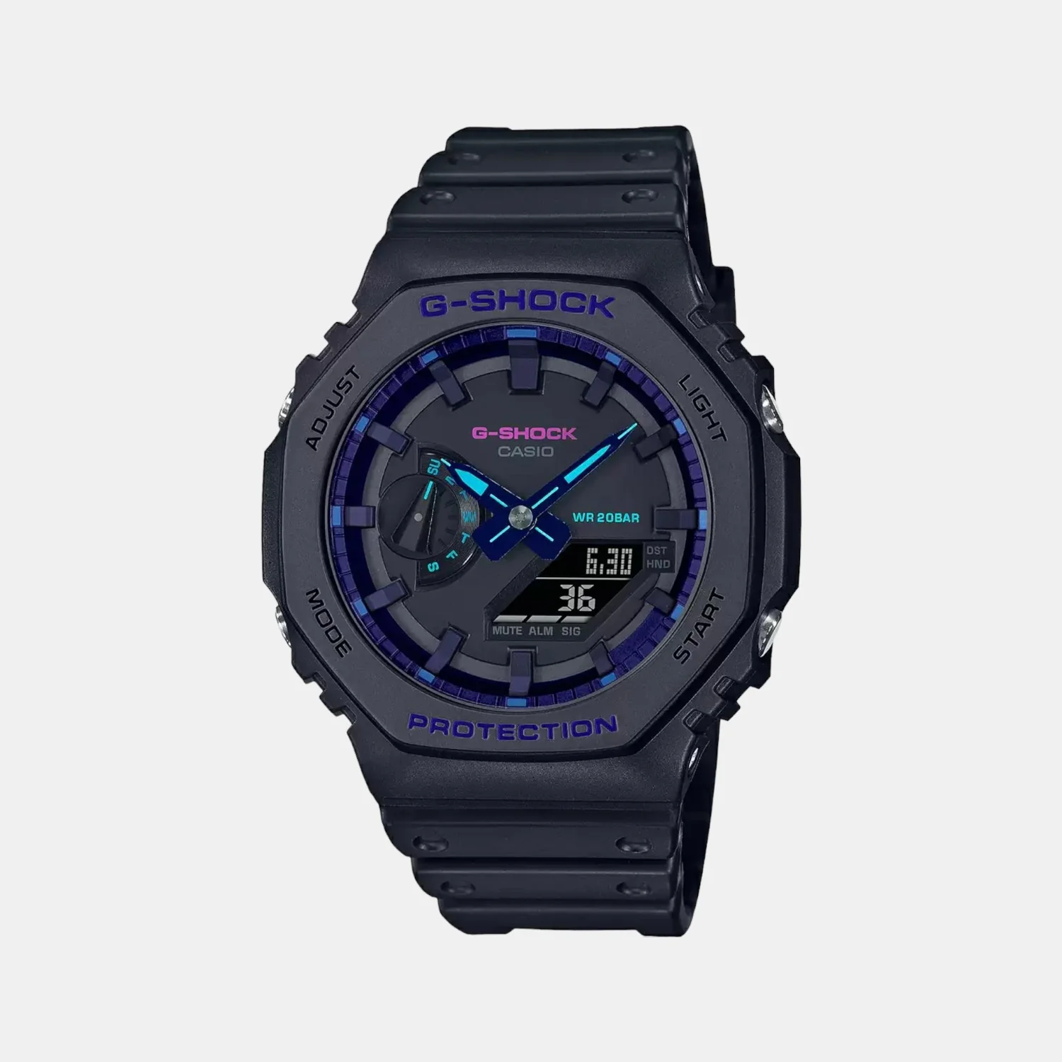 G-Shock Men Quartz Grey Dial Analog-Digital Resin Watch G1182