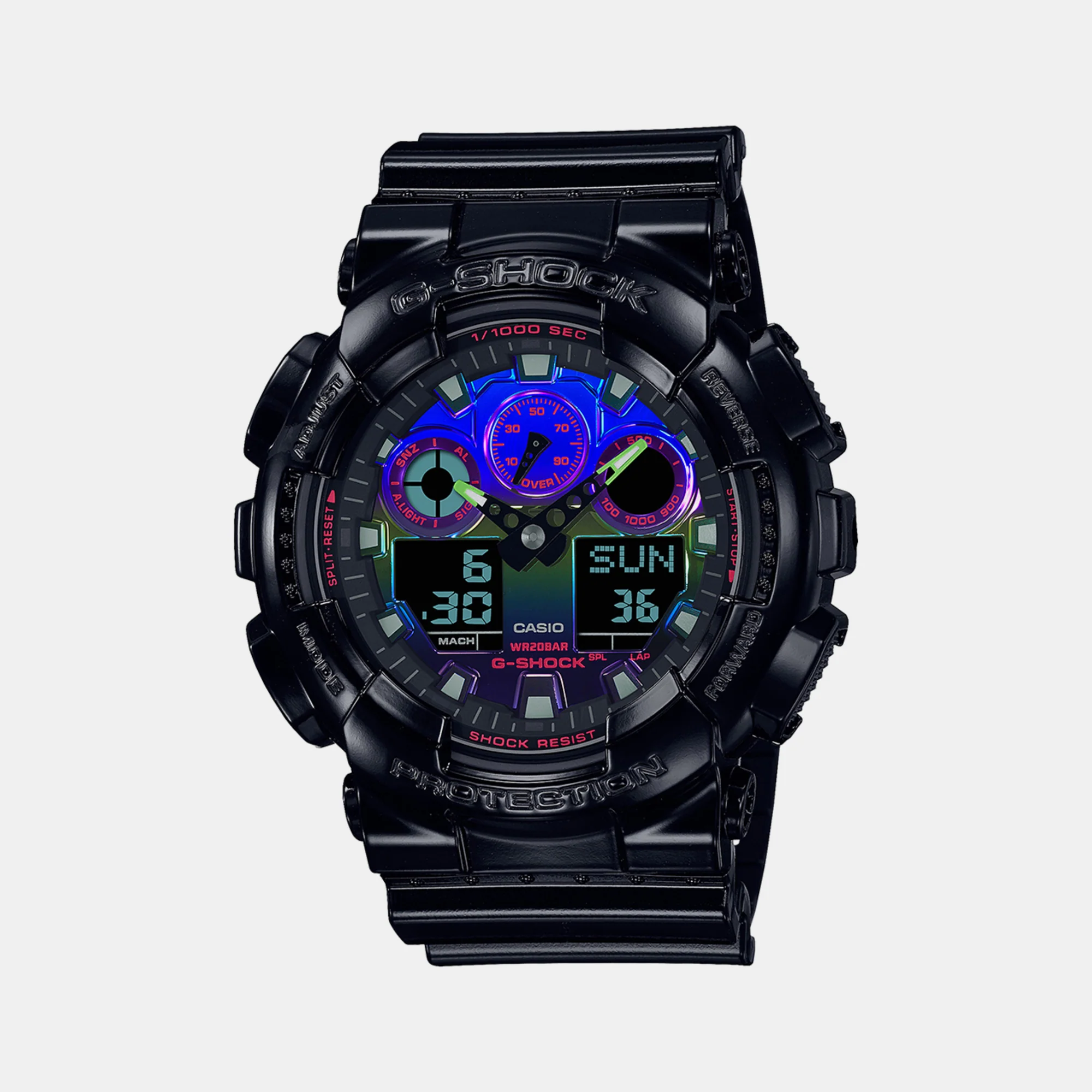 G-Shock Men Quartz Black Dial Analog-Digital Resin Watch G1365