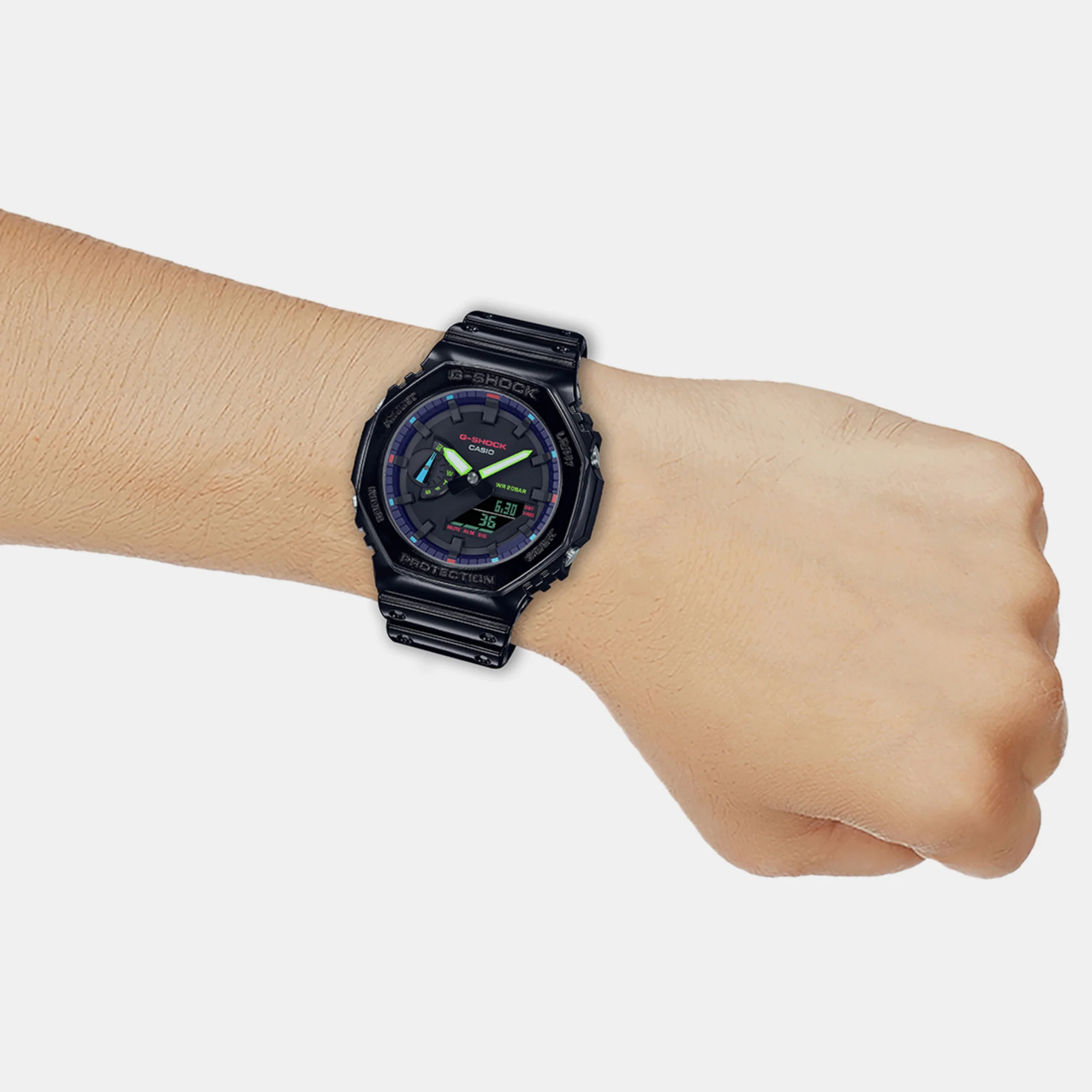 G-Shock Men Quartz Black Dial Analog-Digital Resin Watch G1367 - Image 6