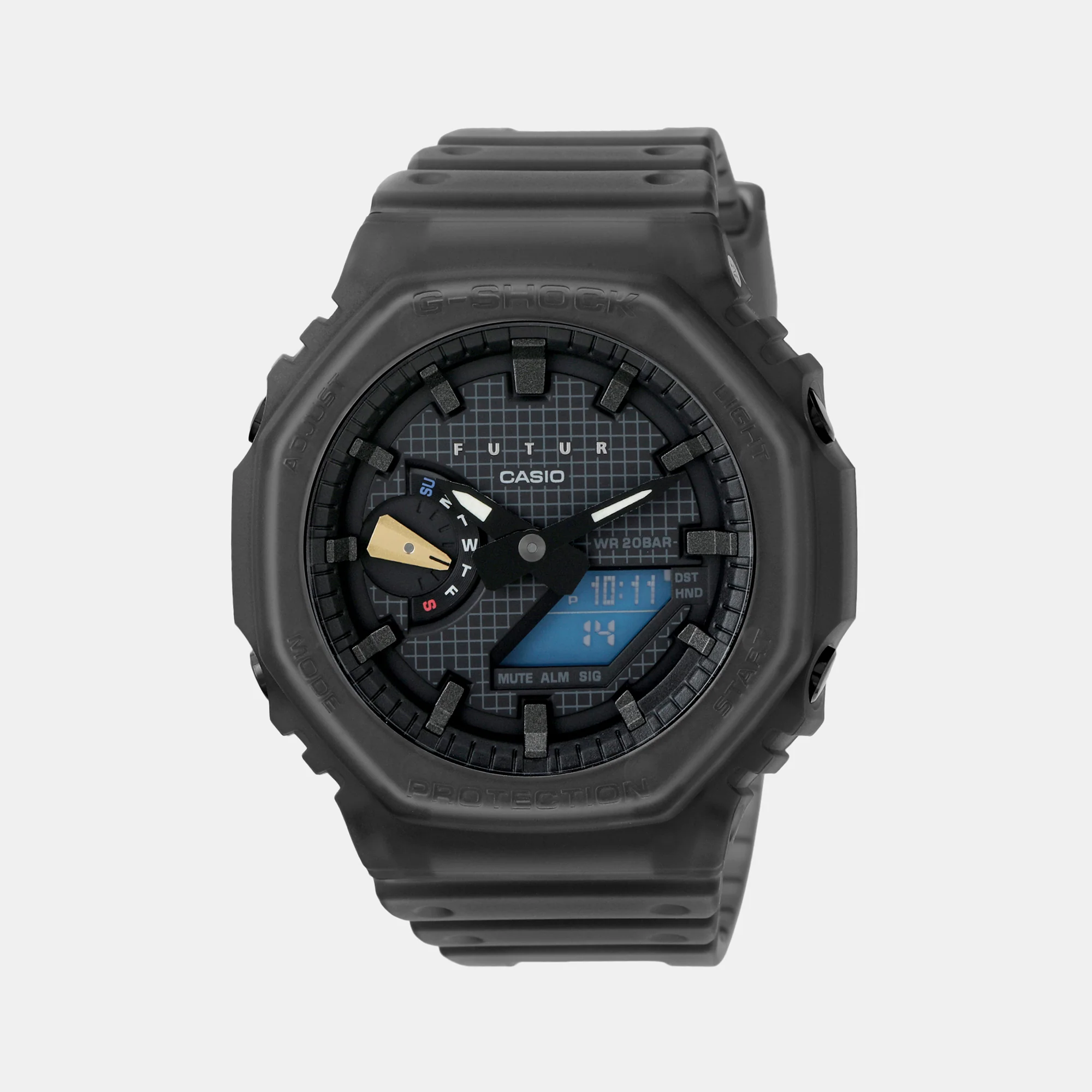 G-Shock Men Quartz Black Dial Analog-Digital Resin Watch G1385
