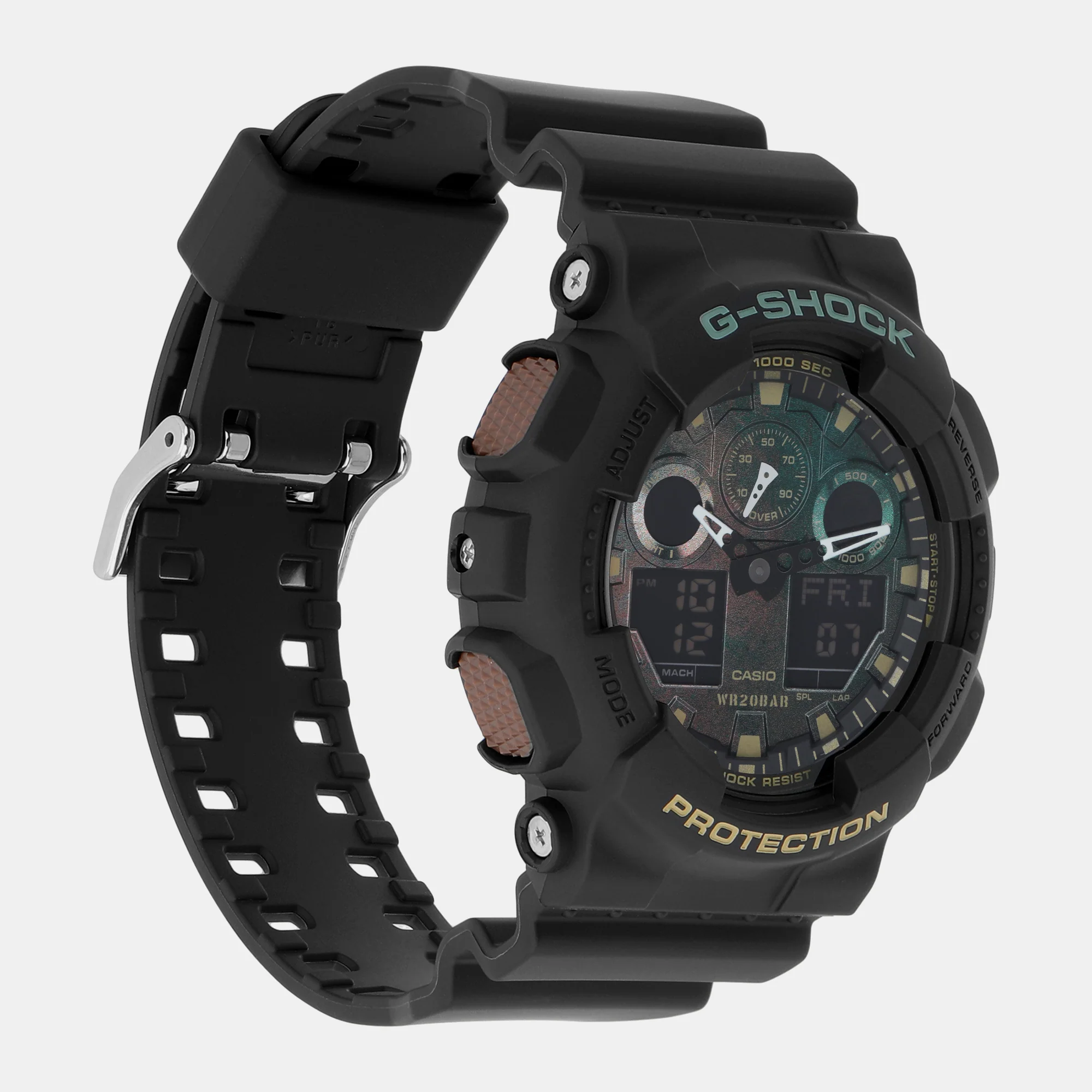 G-Shock Men Quartz Black Dial Analog-Digital Resin Watch G1387 - Image 3