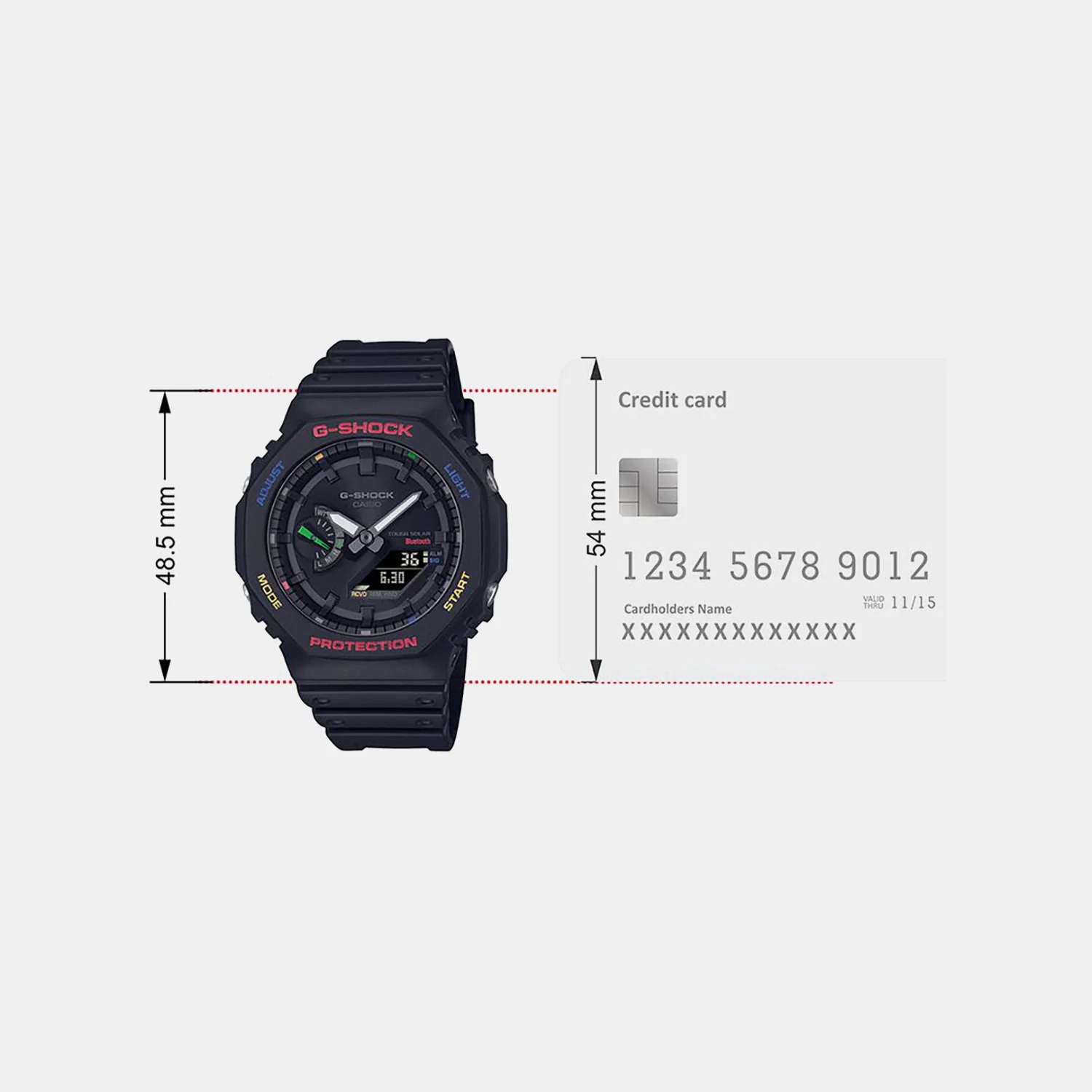 G-Shock Men Quartz Black Dial Analog-Digital Resin Watch G1476 - Image 6
