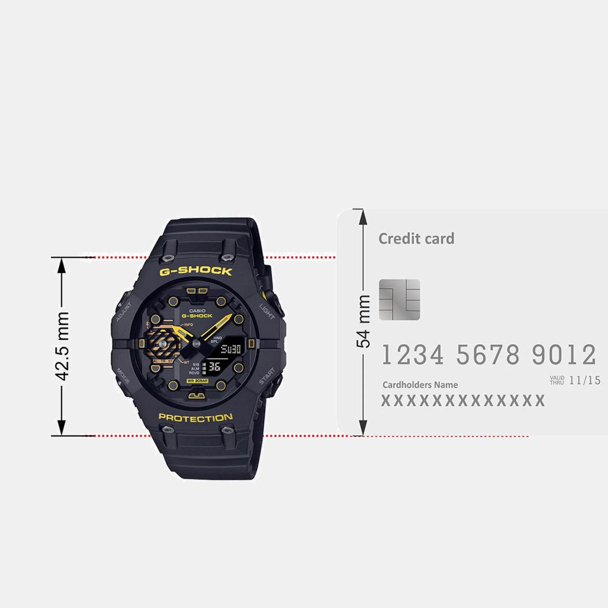 G-Shock Men Quartz Black Dial Analog-Digital Resin Watch G1485 - Image 8