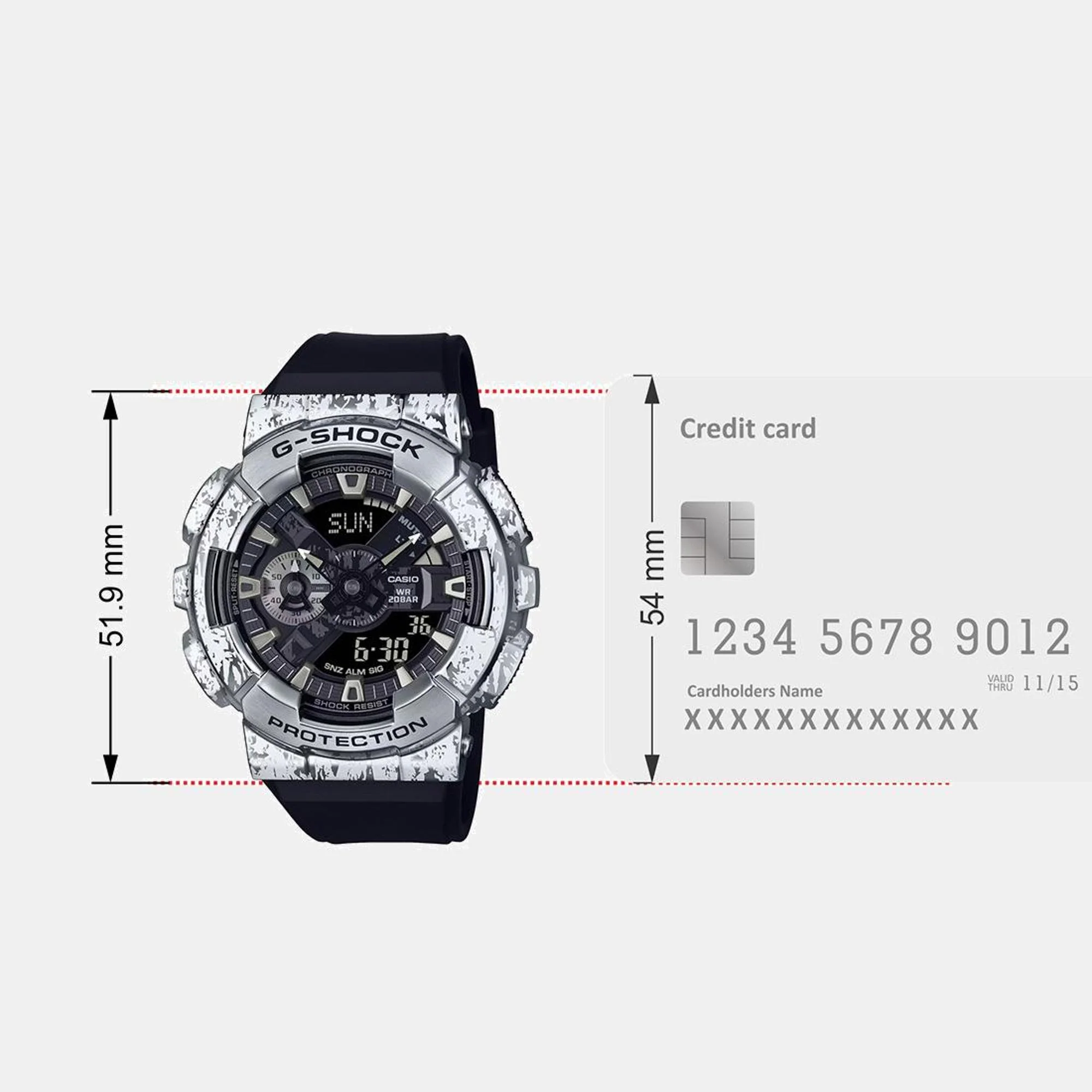 G-Shock Men Quartz Black Dial Analog-Digital Resin Watch G1538 - Image 10