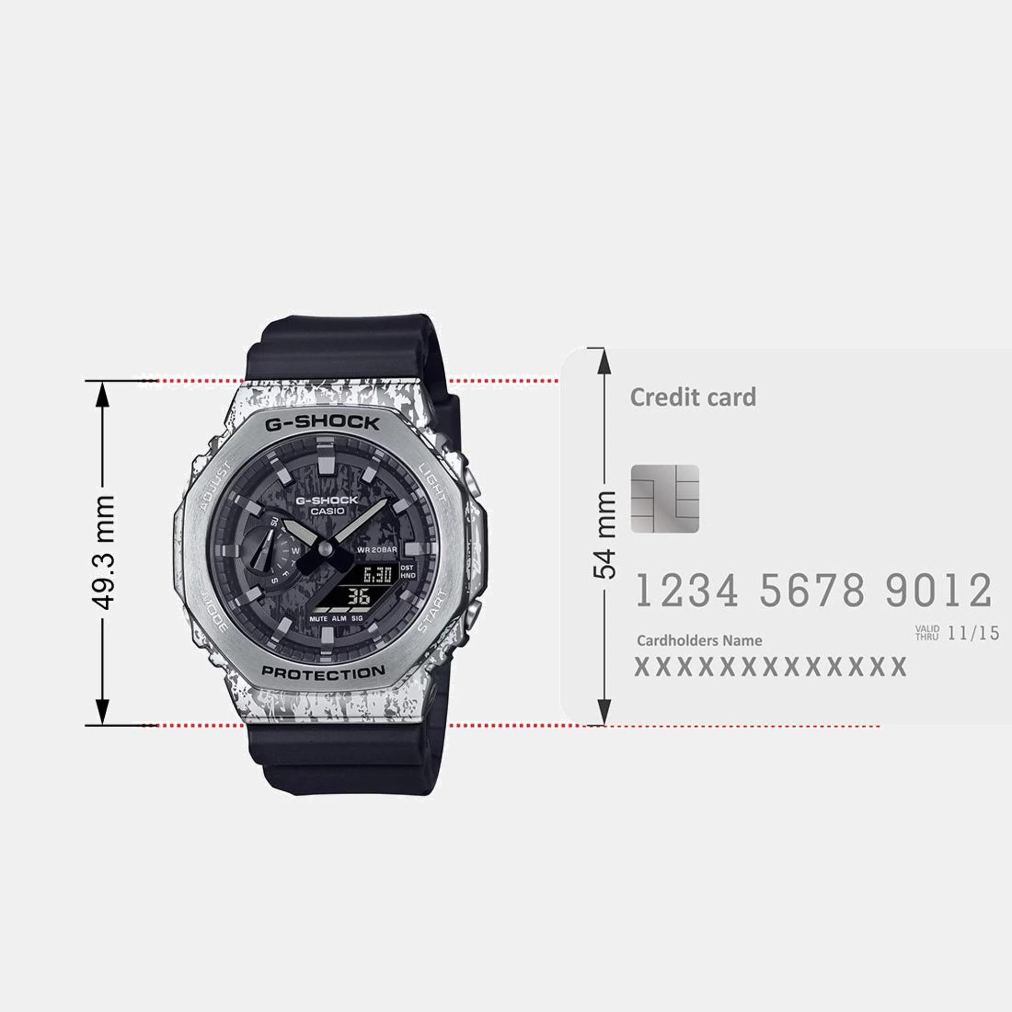 G-Shock Men Quartz Black Dial Analog-Digital Resin Watch G1539 - Image 10
