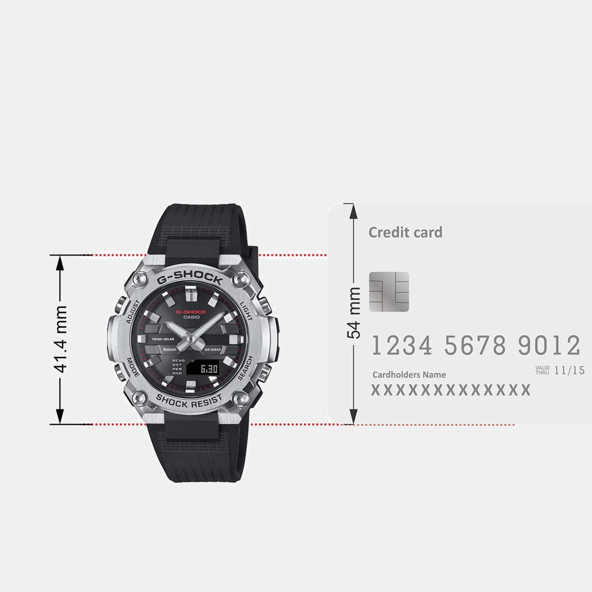 G-Shock Men Quartz Black Dial Analog-Digital Resin Watch G1541 - Image 10