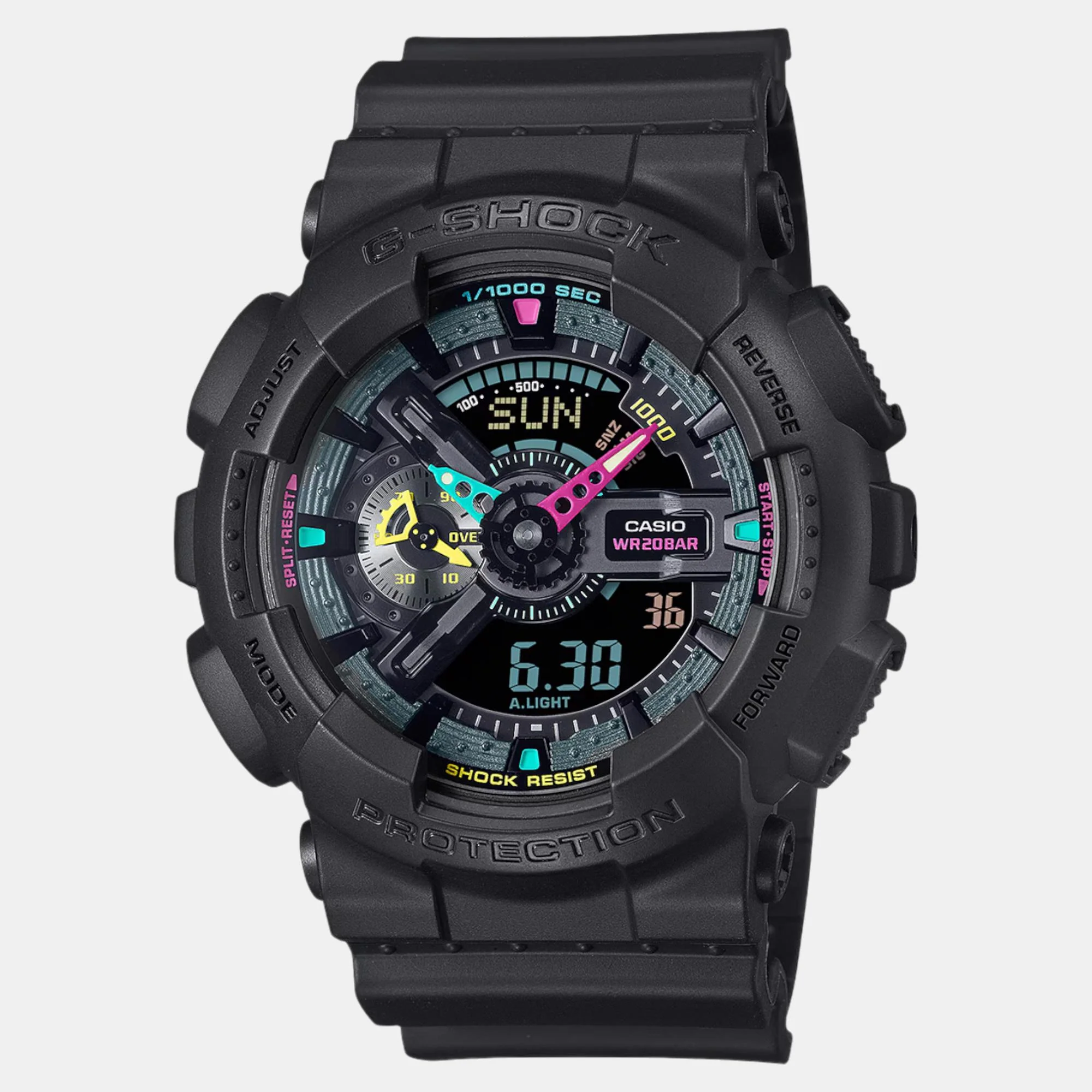 G-Shock Men Quartz Black Dial Analog-Digital Resin Watch G1550 - Image 2