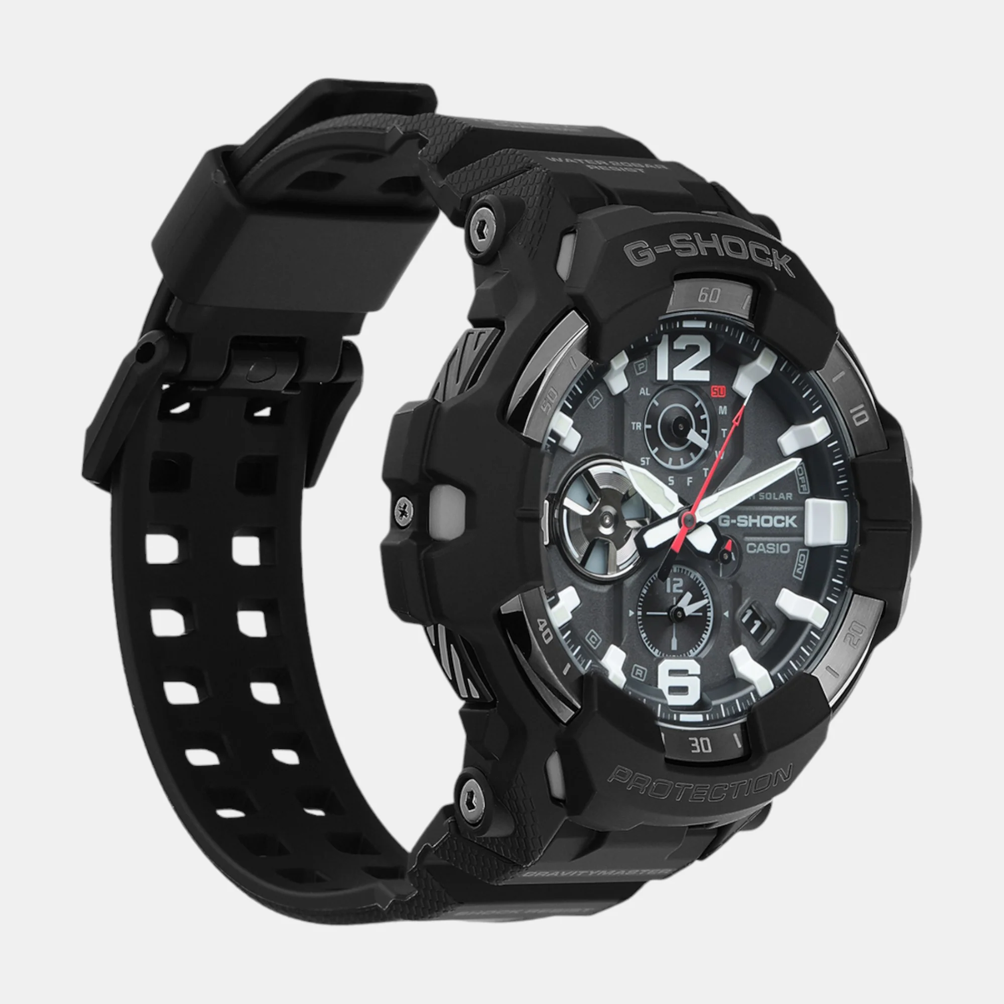 G-Shock Men Solar Black Dial Multi-Function Resin Watch G1569 - Image 4