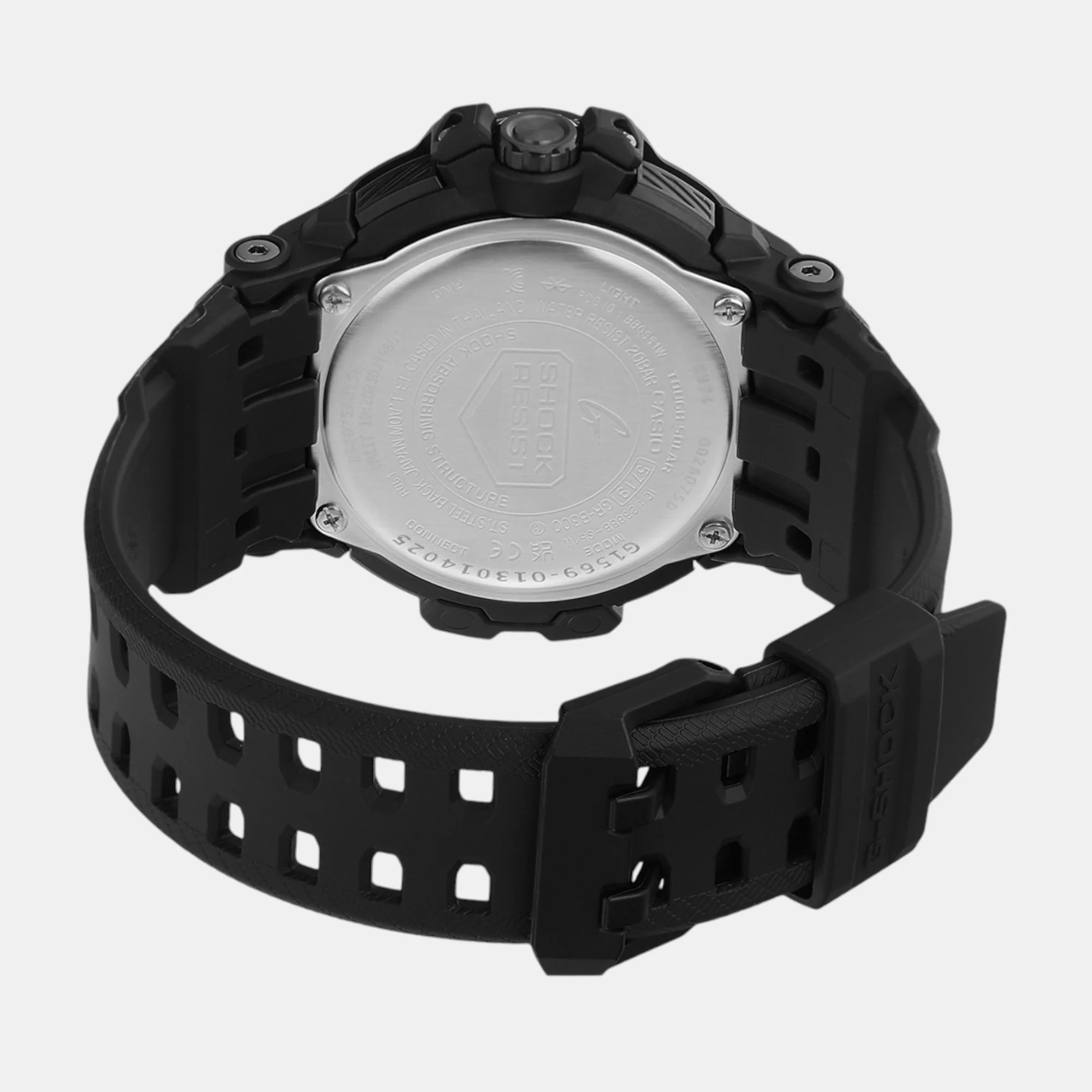 G-Shock Men Solar Black Dial Multi-Function Resin Watch G1569 - Image 7