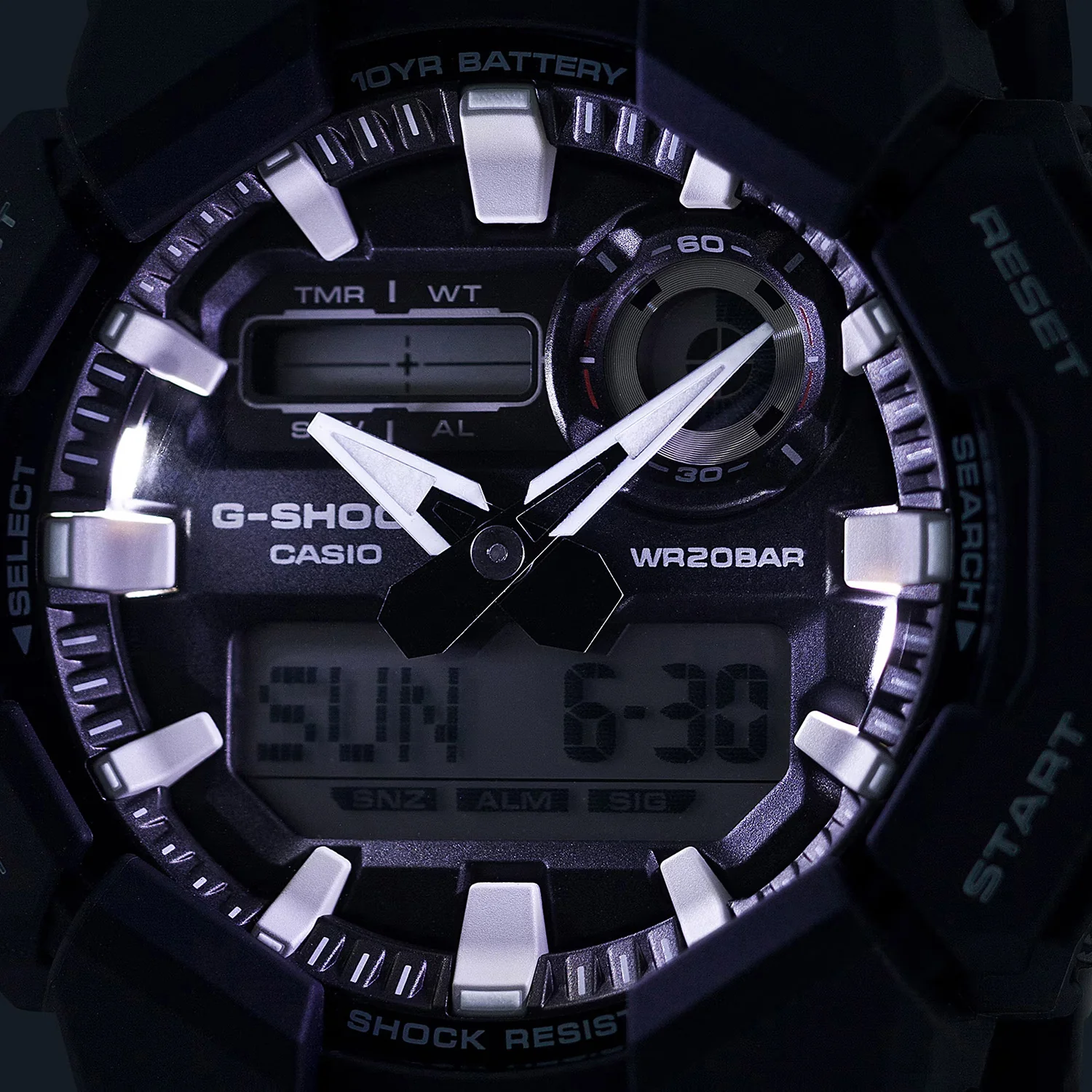 G-Shock Men Quartz Black Dial Analog-Digital Resin Watch G1601 - Image 11