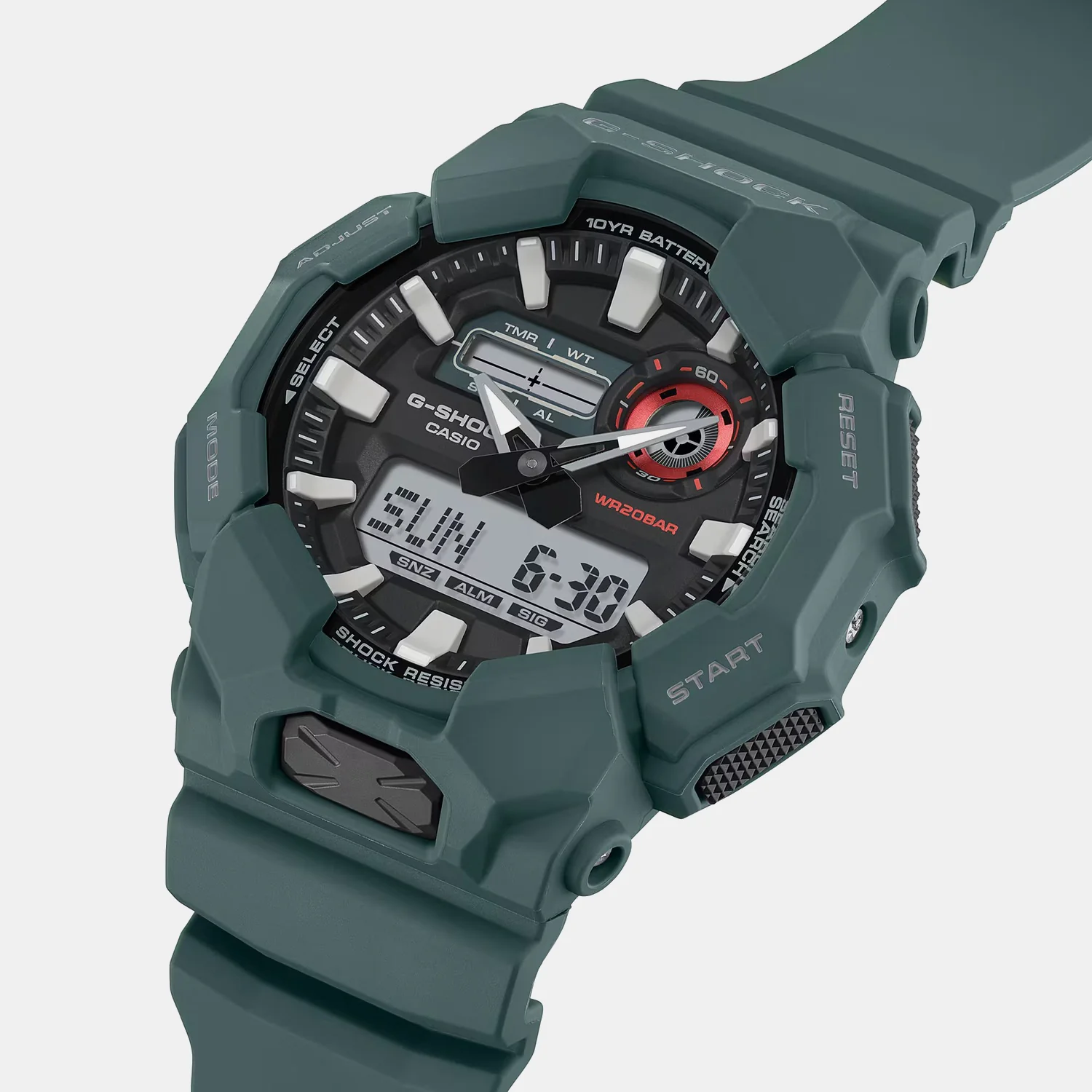 G-Shock Men Quartz Black Dial Analog-Digital Resin Watch G1602 - Image 3