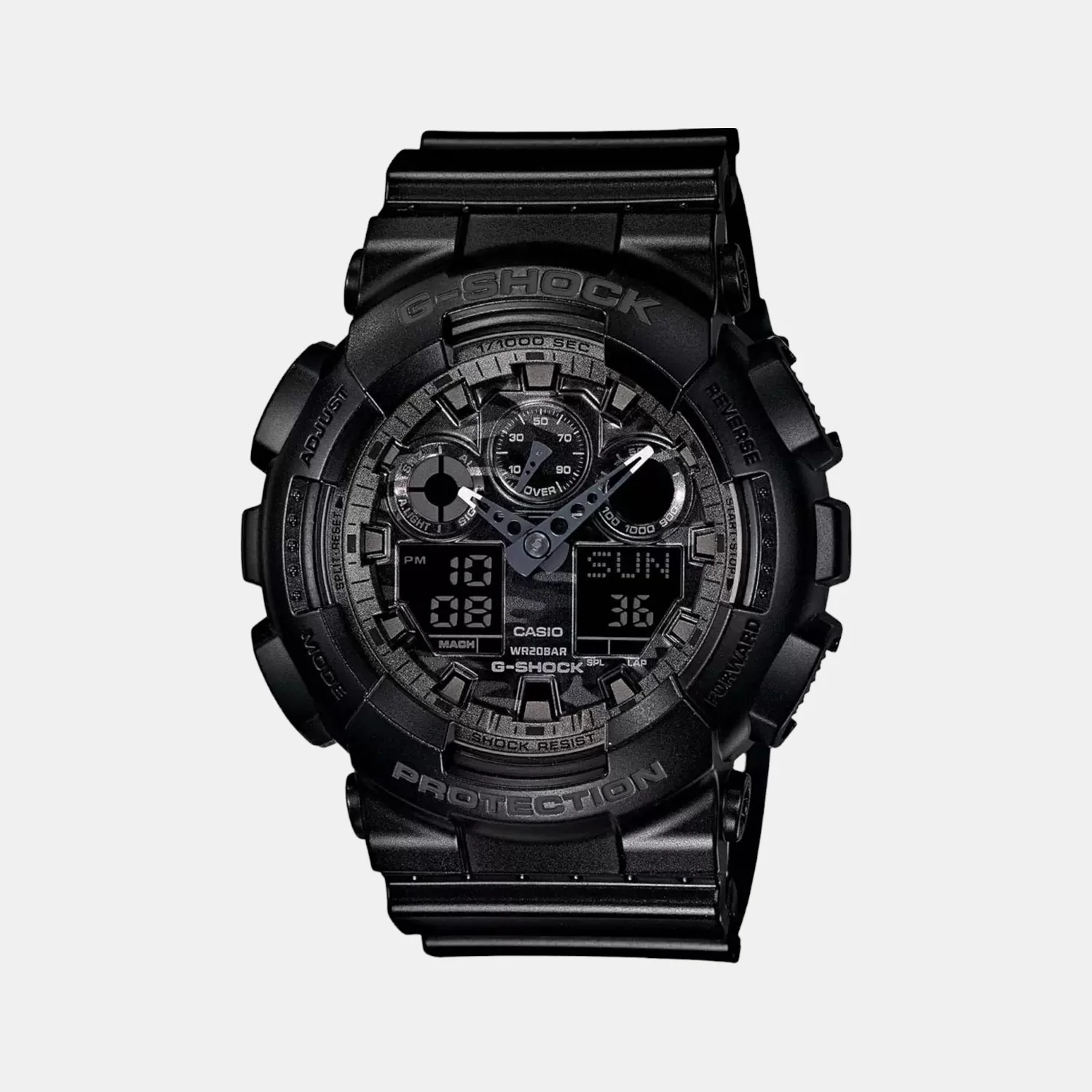 G-Shock Men Quartz Black Dial Analog-Digital Resin Watch G520