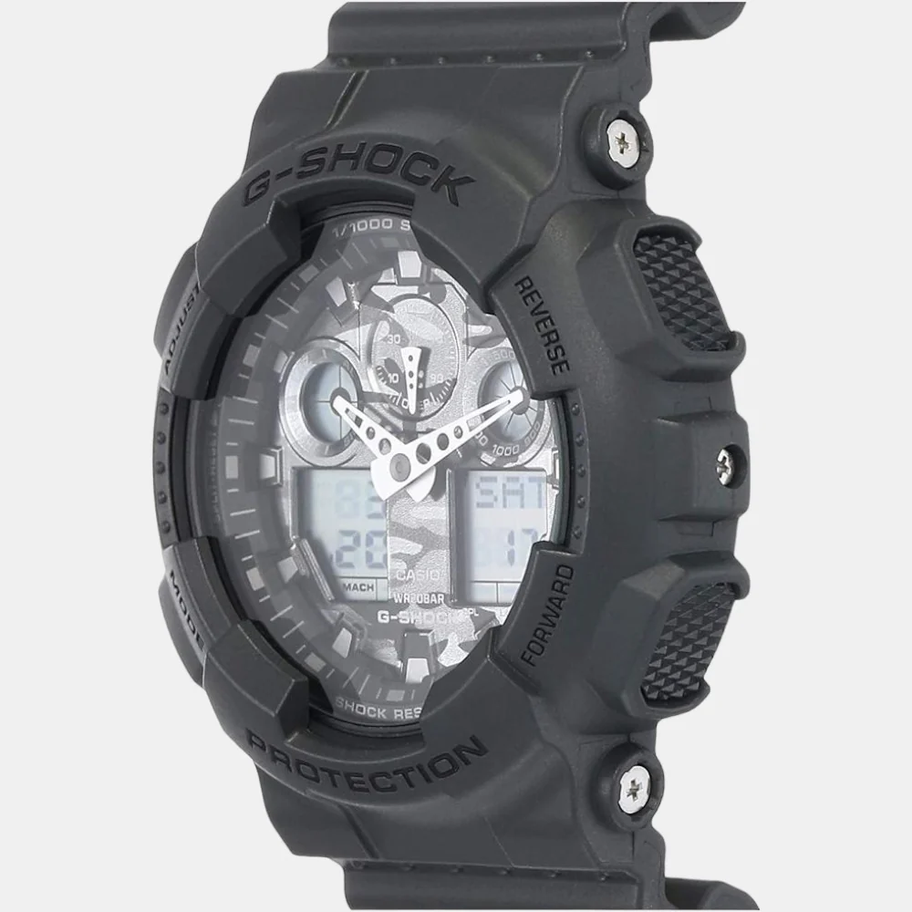 G-Shock Men Quartz Black Dial Analog-Digital Resin Watch G521 - Image 2