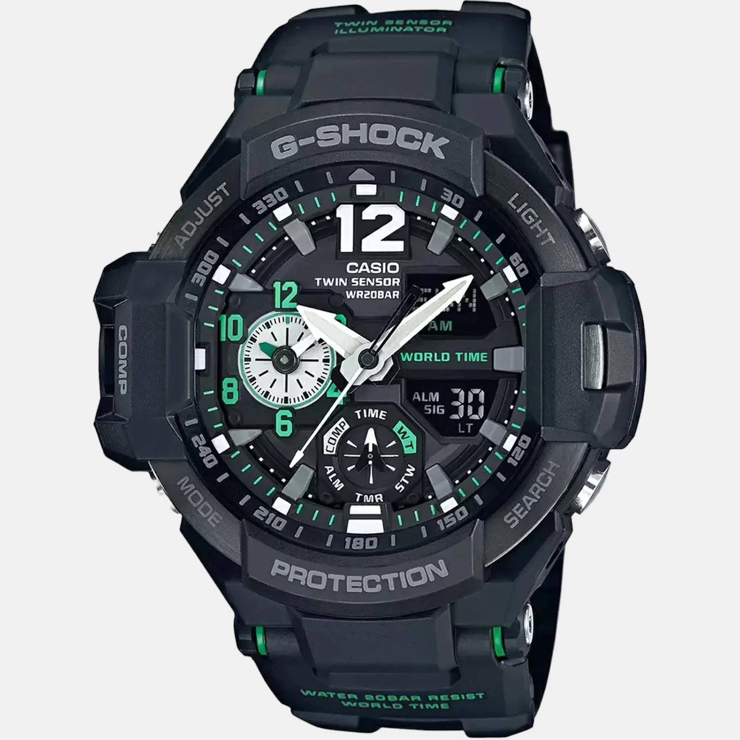 G-Shock Men Quartz Black Dial Analog-Digital Resin Watch G595 - Image 2