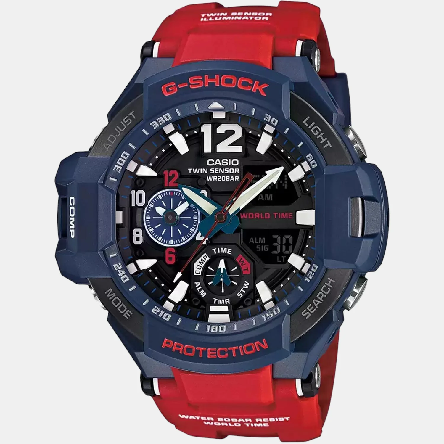 G-Shock Men Quartz Black Dial Analog-Digital Resin Watch G597 - Image 2