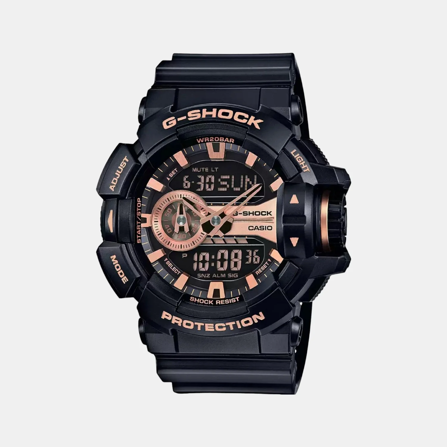 G-Shock Men Quartz Black Dial Analog-Digital Resin Watch G650