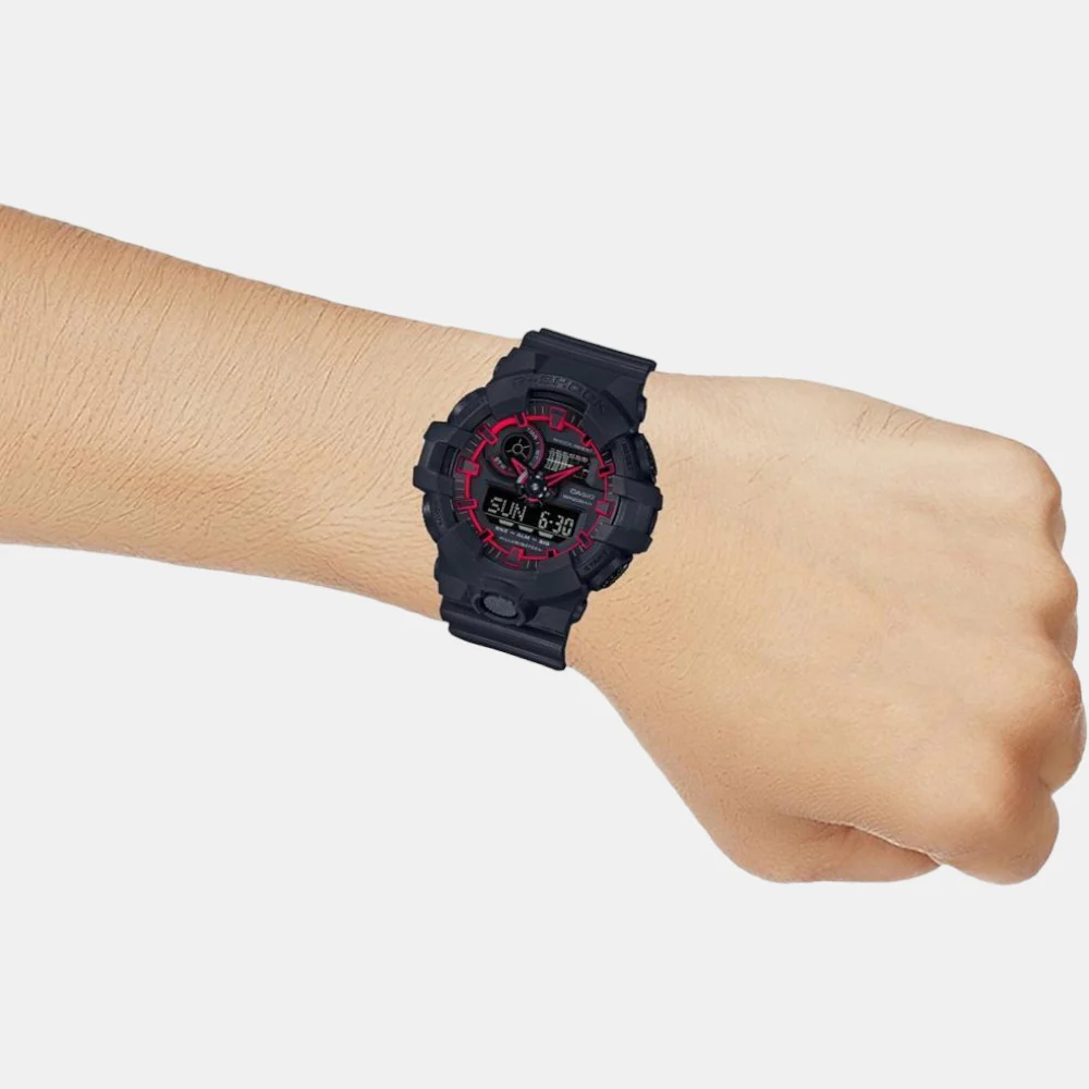 G-Shock Men Quartz Black Dial Analog-Digital Resin Watch G763 - Image 6