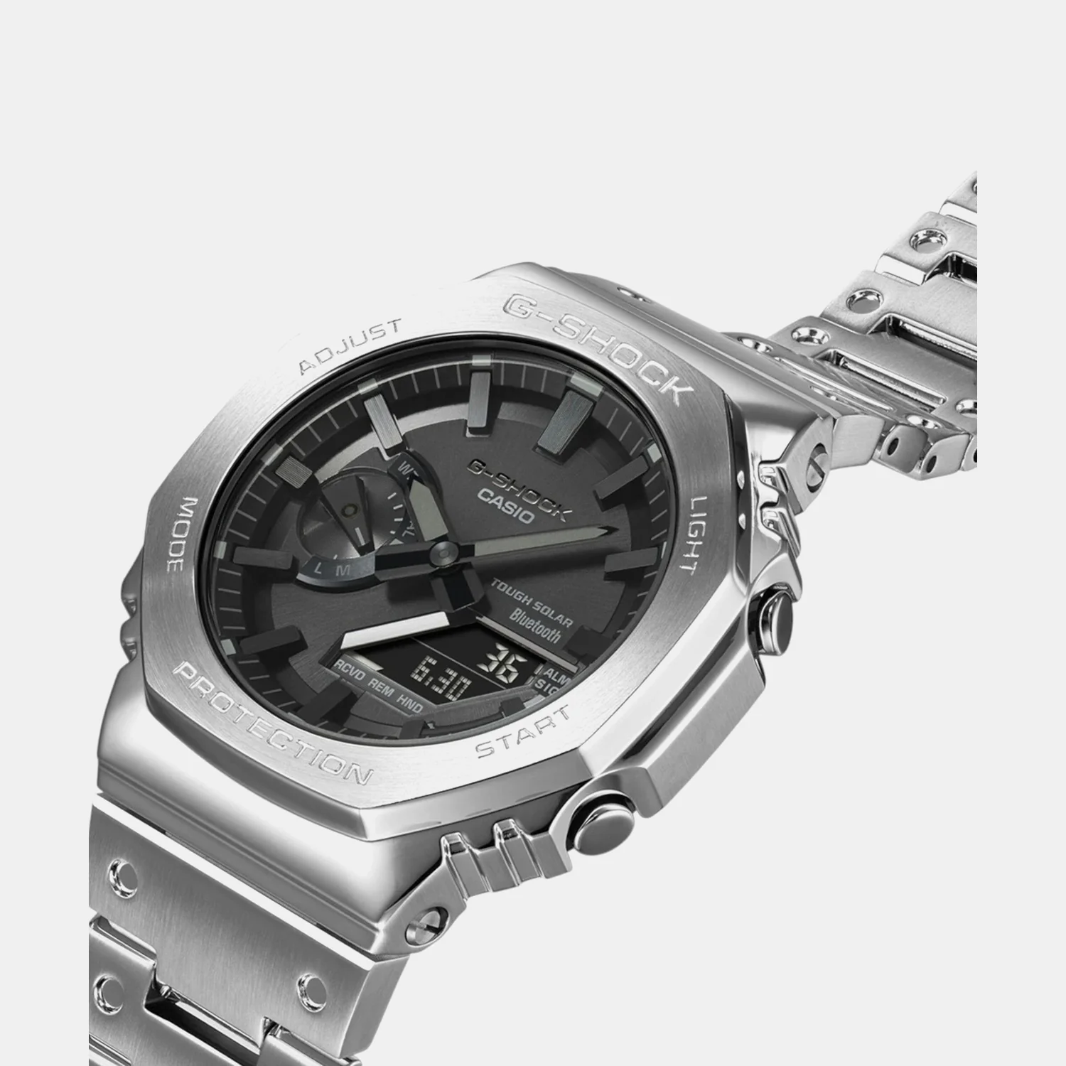 G-Shock Men Quartz Black Dial Analog-Digital Stainless Steel Watch G1270 - Image 3