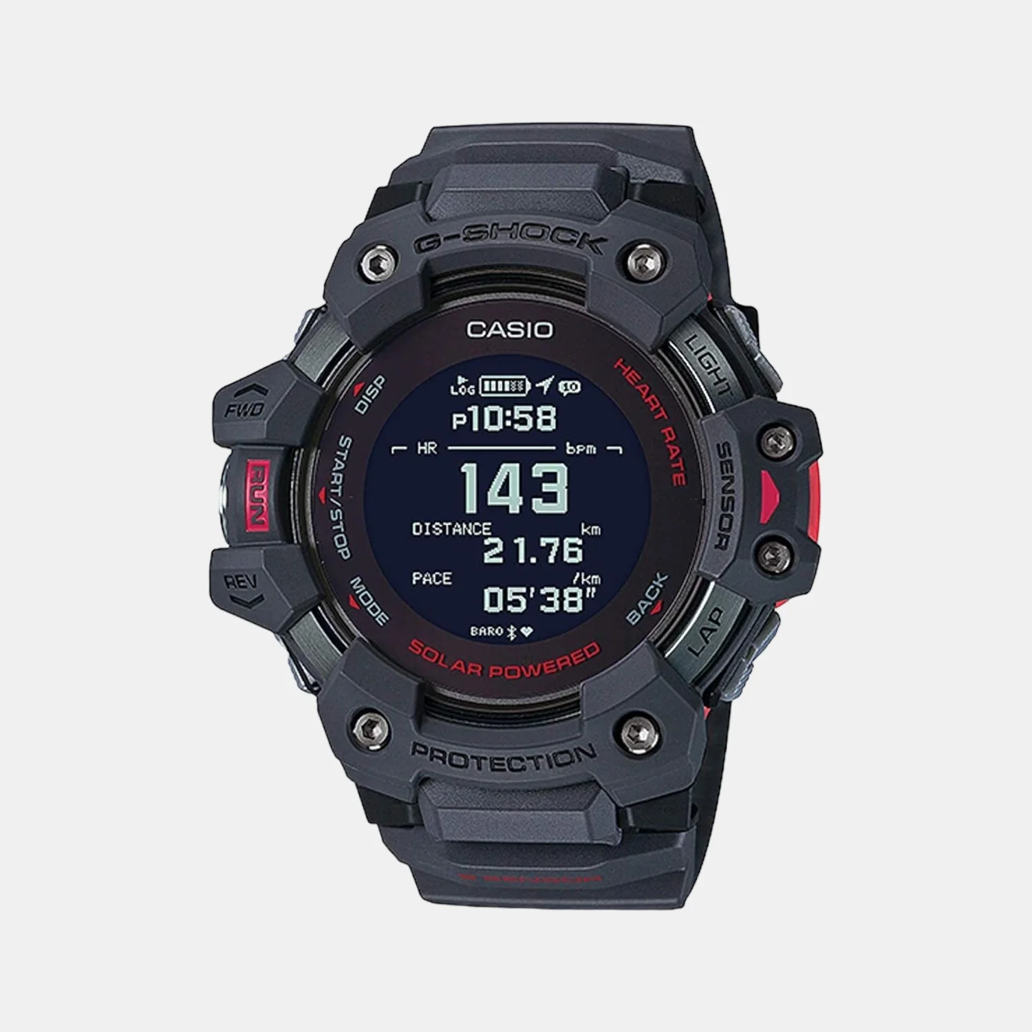 G-Shock Men Quartz Black Dial Analog Resin Watch G1038