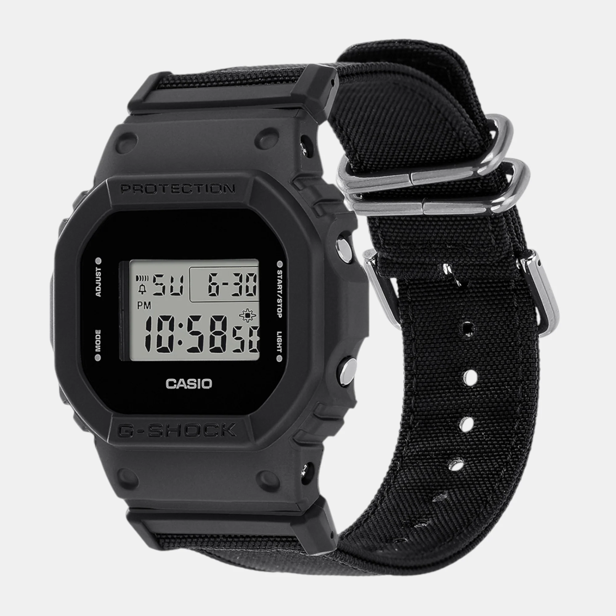 G-Shock Men Quartz Black Dial Digital Fabric Watch G1512 - Image 2