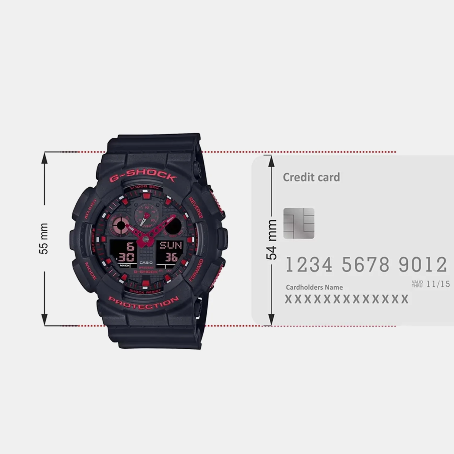 G-Shock Men Quartz Black Dial Digital Resin Watch G1310 - Image 12