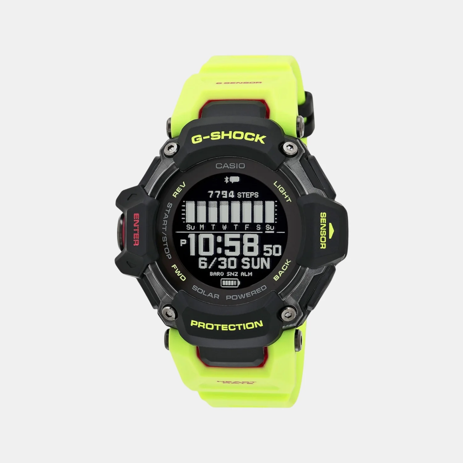 G-Shock Men Quartz Black Dial Digital Resin Watch G1380