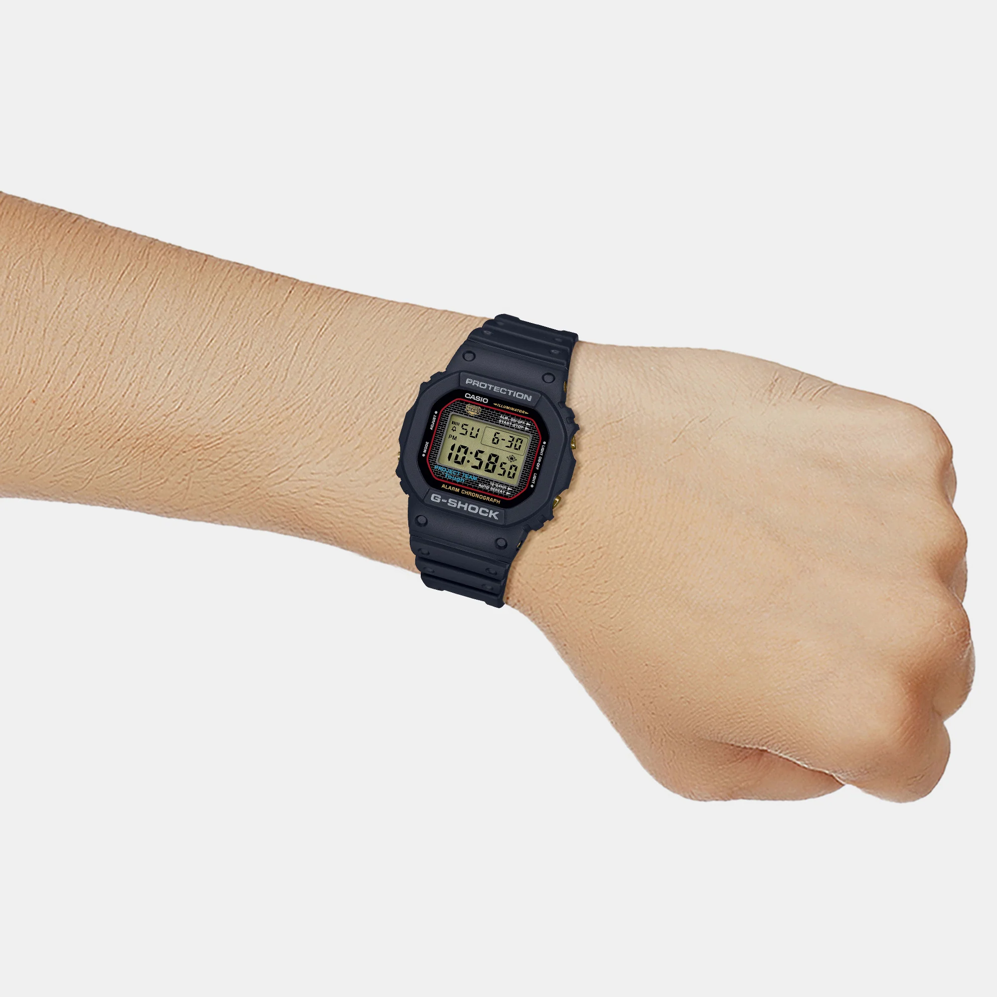 G-Shock Men Quartz Black Dial Digital Resin Watch G1386 - Image 7