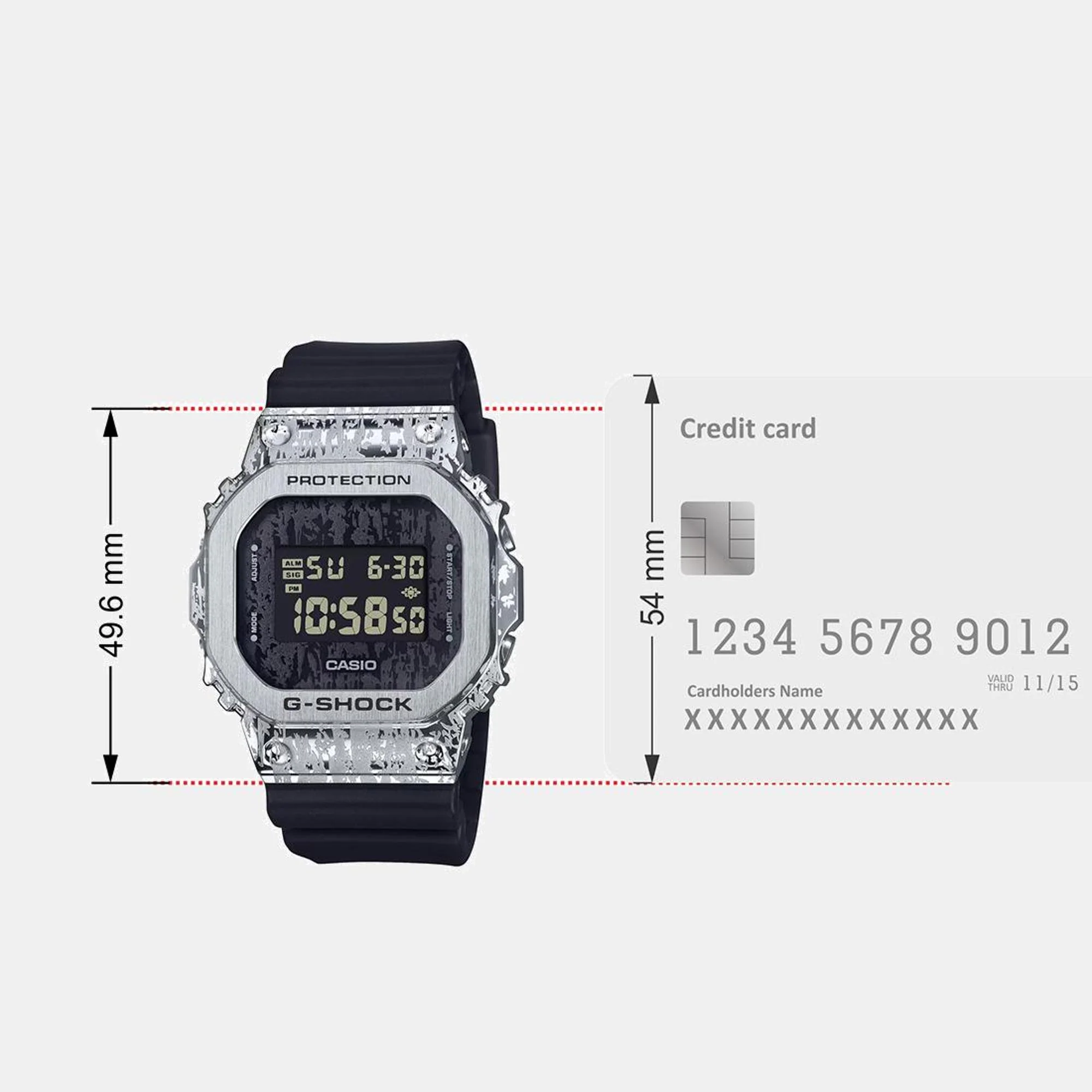 G-Shock Men Quartz Black Dial Digital Resin Watch G1540 - Image 10