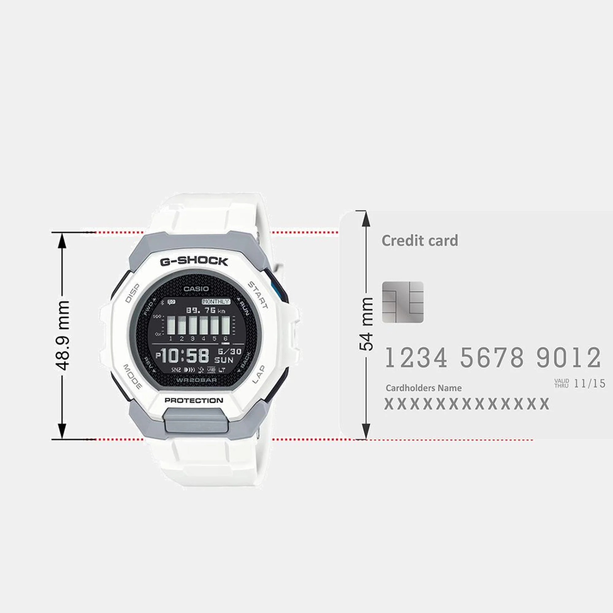G-Shock Men Quartz Black Dial Digital Resin Watch G1587 - Image 10
