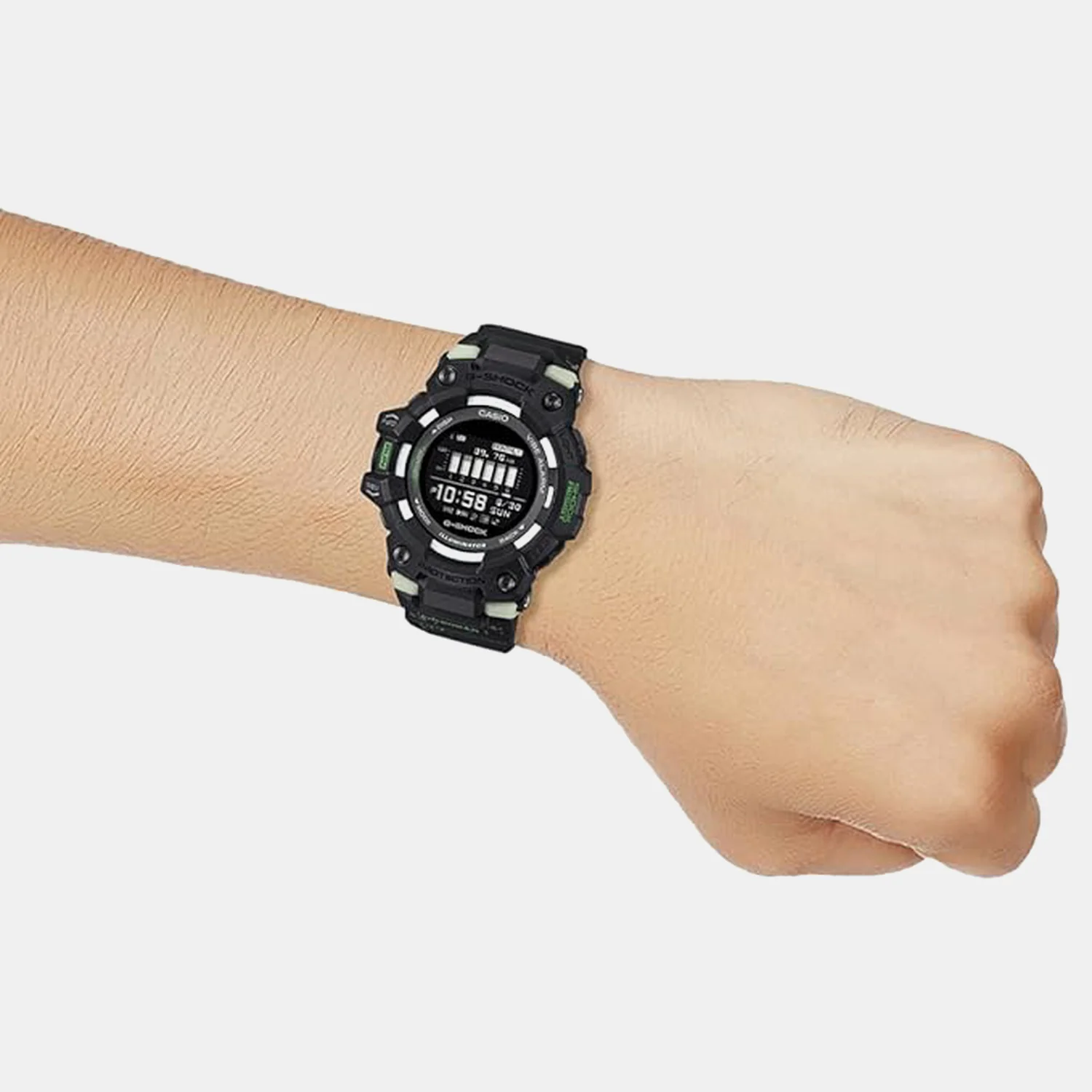 G-Shock Men Quartz Black Dial Digital Resin Watch G1665 - Image 6