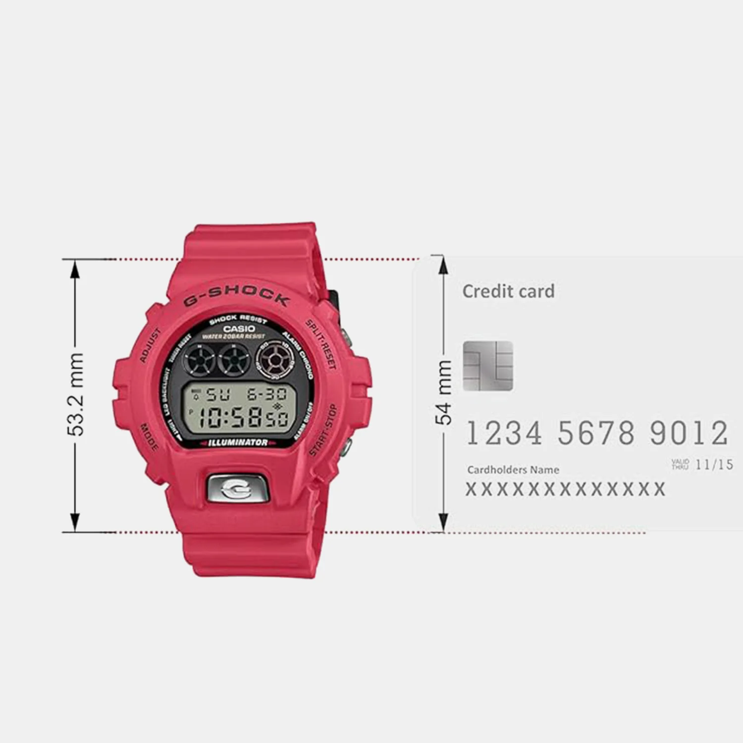 G-Shock Men Quartz Black Dial Digital Resin Watch G1677 - Image 5