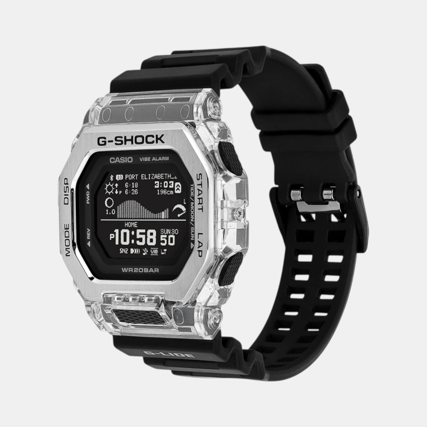 G-Shock Men Quartz Black Dial Digital Resin Watch G1708 - Image 3