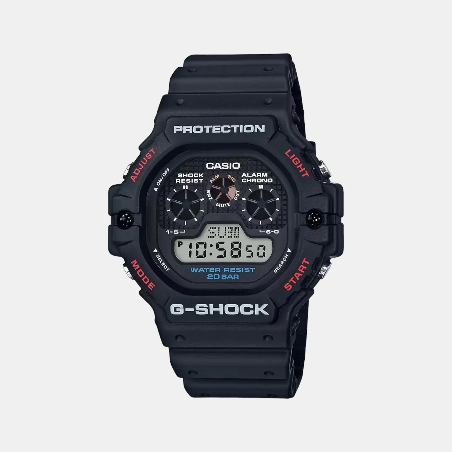 G-Shock Men Quartz Black Dial Digital Resin Watch G909